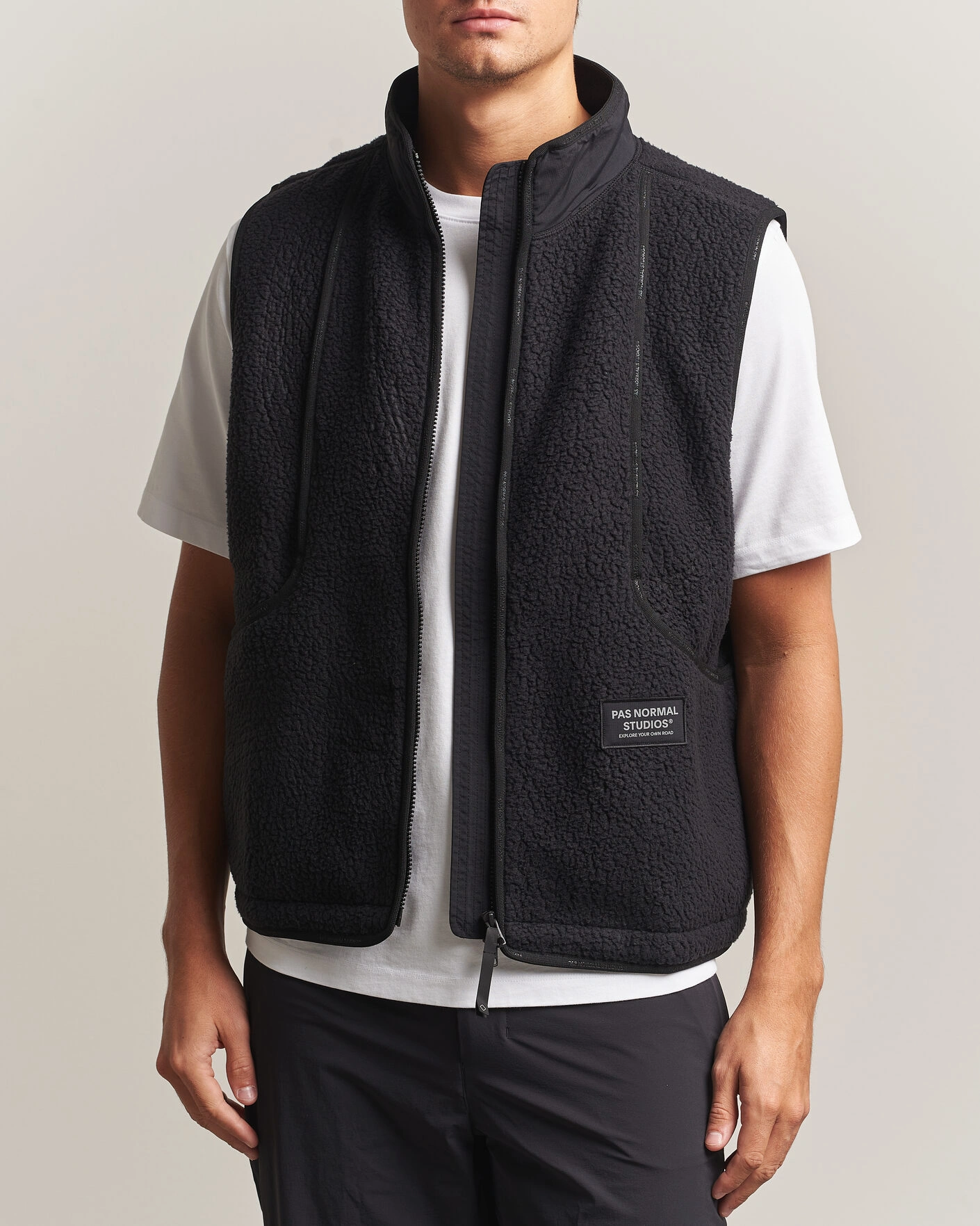 Herr | Tröjor | Pas Normal Studios | Off-Race Pile Fleece Black