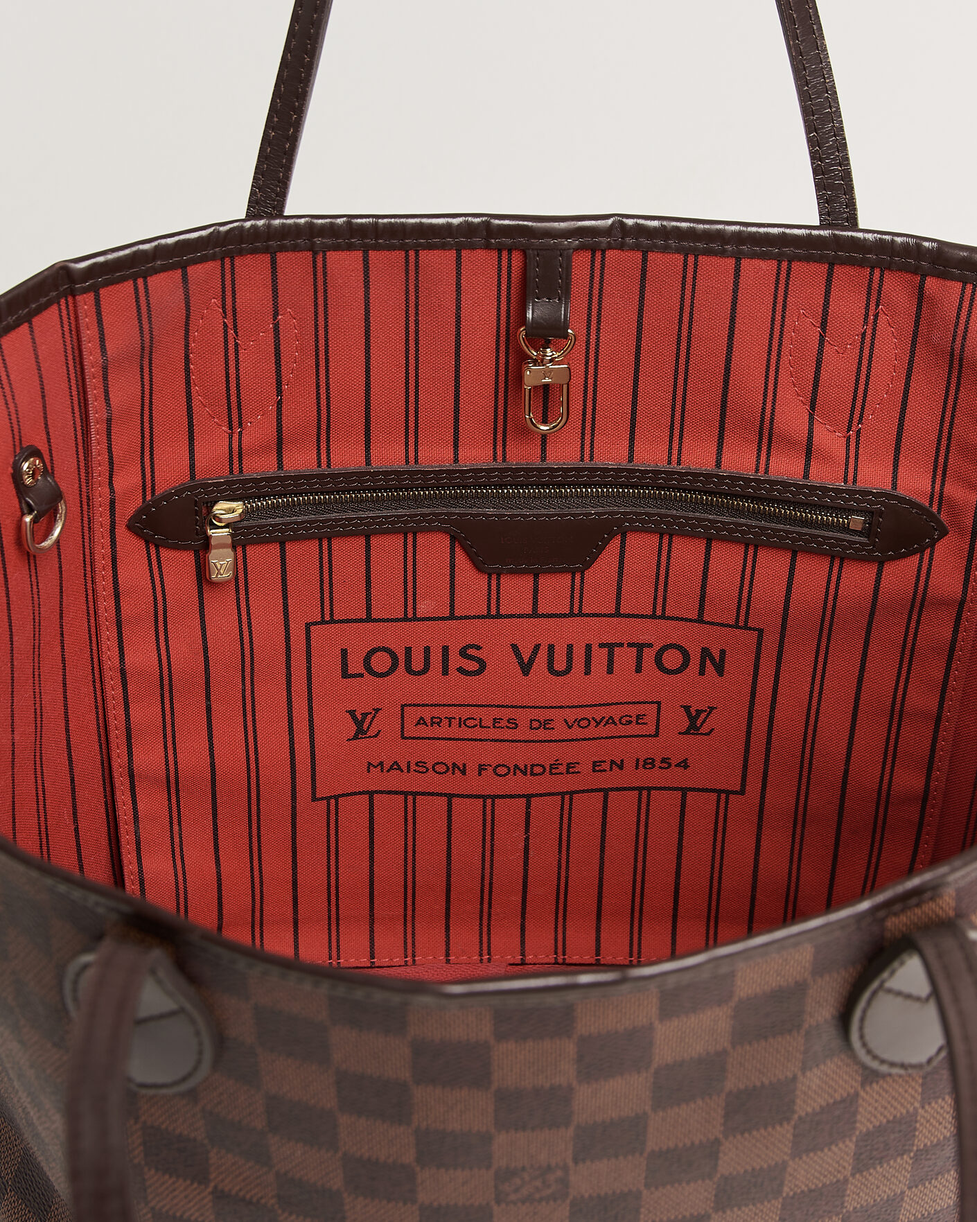 Herr | Pre-Owned & Vintage Bags | Louis Vuitton Pre-Owned | Neverfull MM Damier Ebene