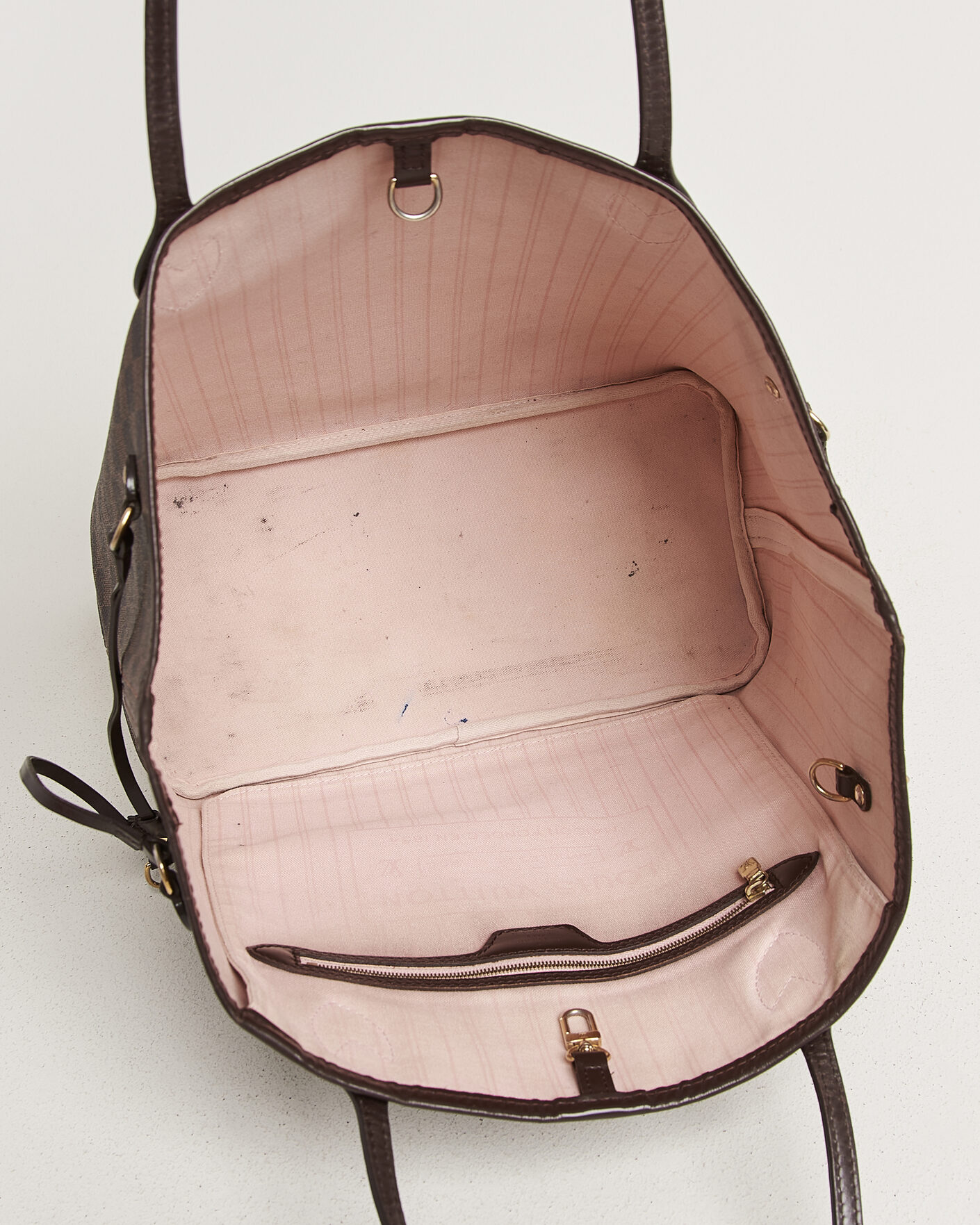 Herr | Pre-Owned & Vintage Bags | Louis Vuitton Pre-Owned | Neverfull MM Damier Ebene