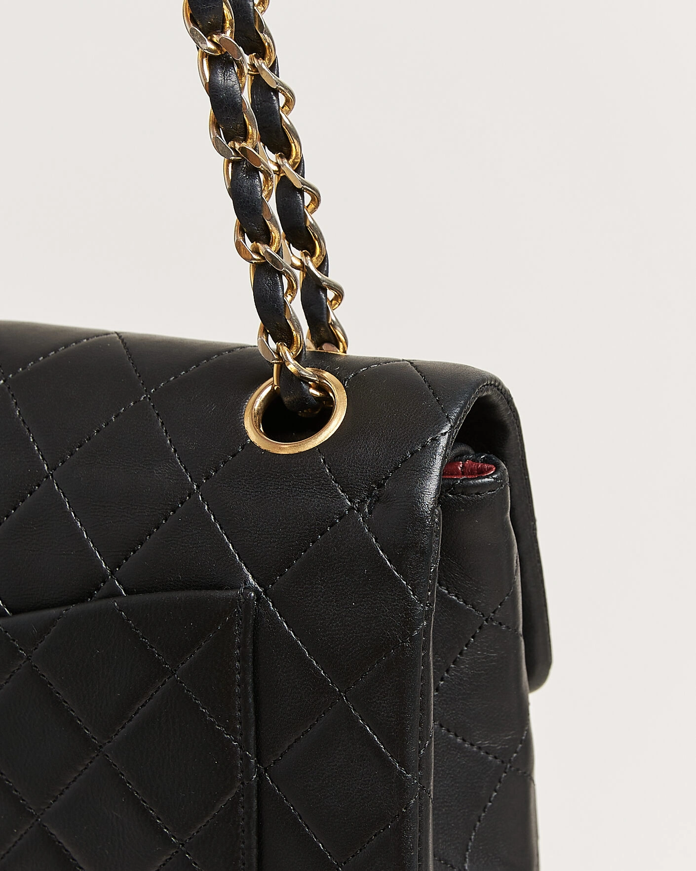 Herr | Pre-Owned & Vintage Bags | Chanel Pre-Owned | Classic Small Double Flap Bag Lambskin Black