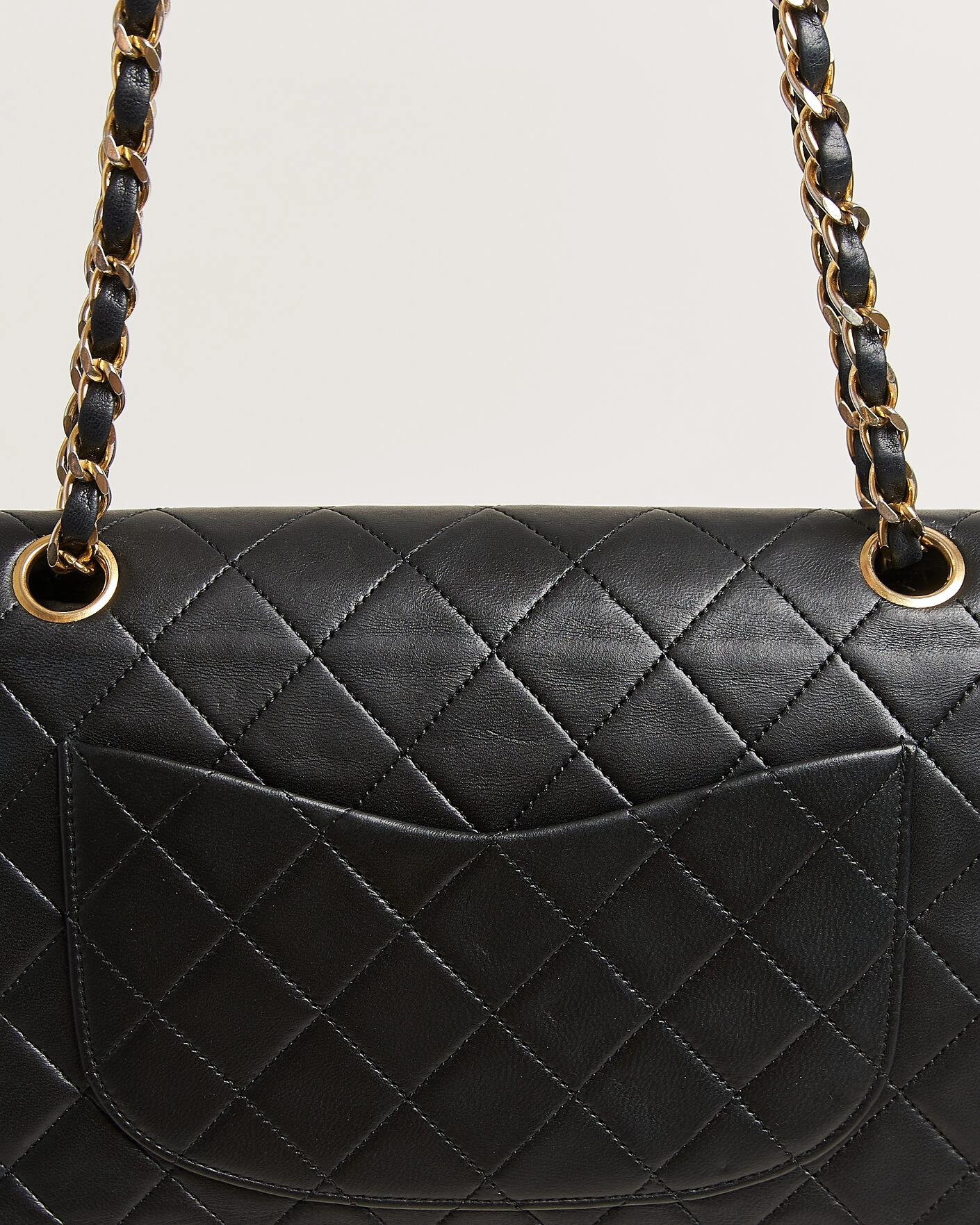 Herr | Pre-Owned & Vintage Bags | Chanel Pre-Owned | Classic Small Double Flap Bag Lambskin Black