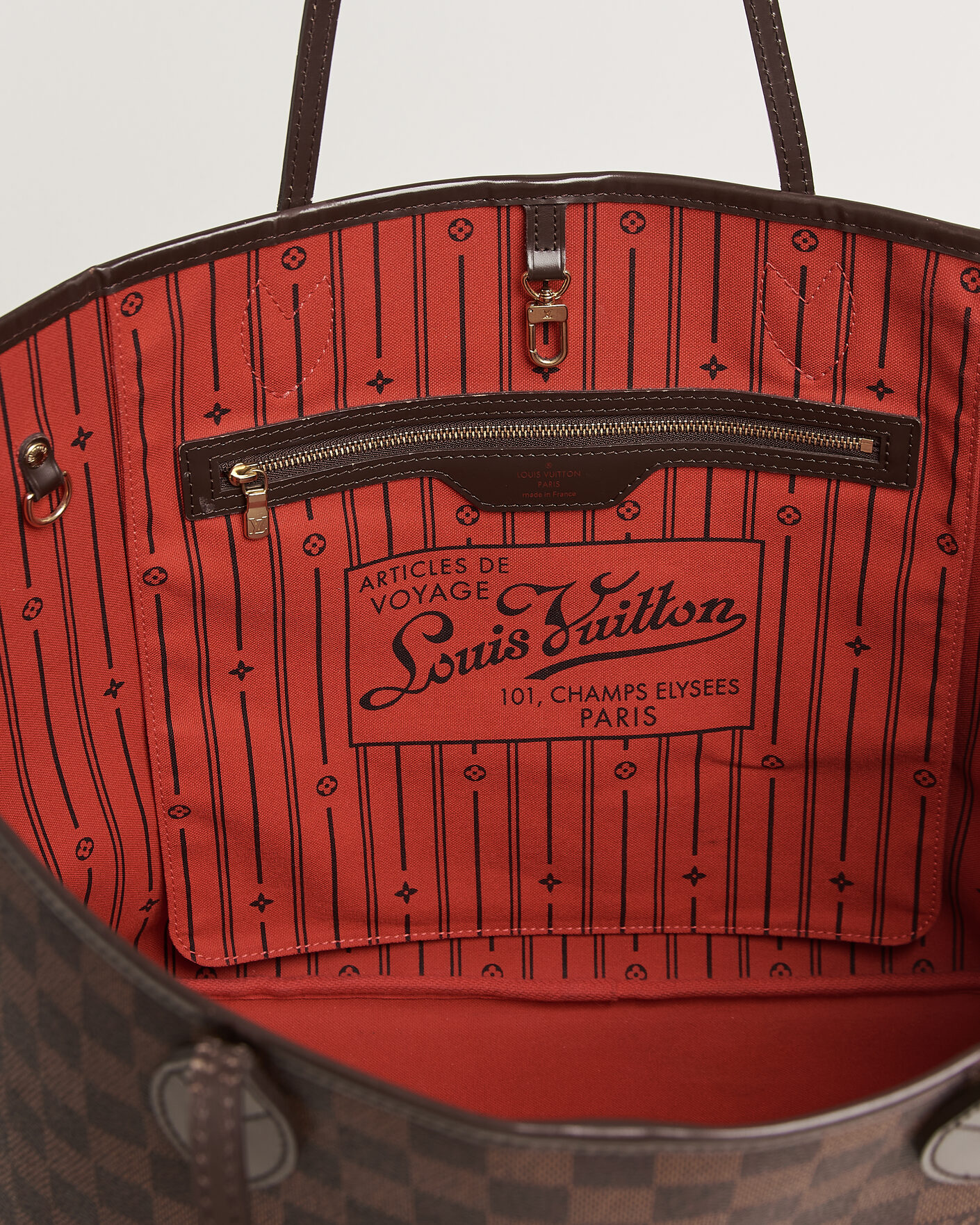 Herr | Pre-Owned & Vintage Bags | Louis Vuitton Pre-Owned | Neverfull GM Damier Ebene
