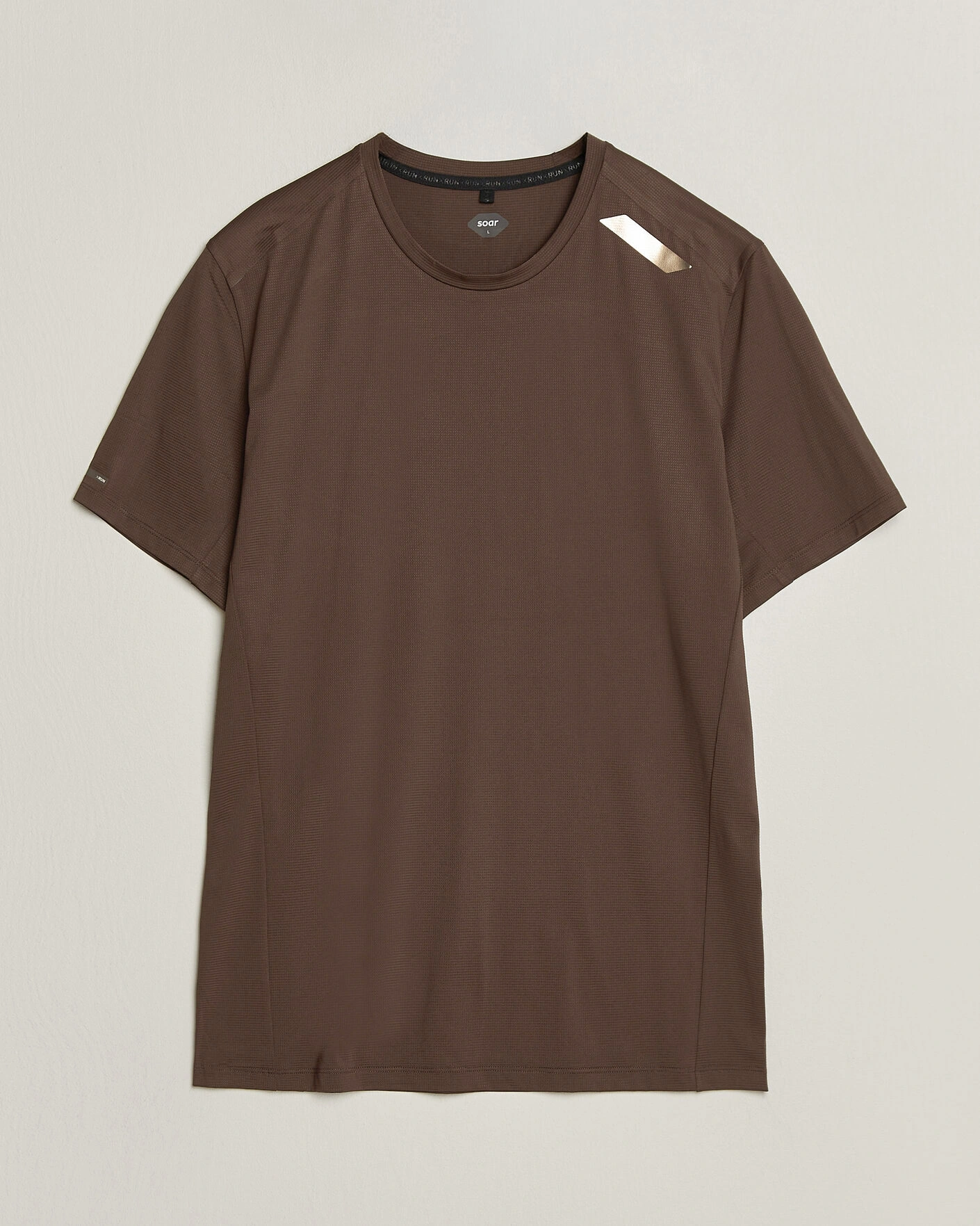 Herr | T-Shirts | SOAR Running | Eco Tech T-Shirt Brown