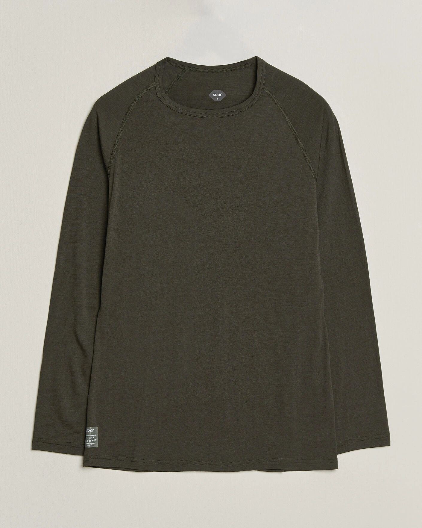 Herr | Tröjor | SOAR Running | LS Merino/Silk Base Layer Forest
