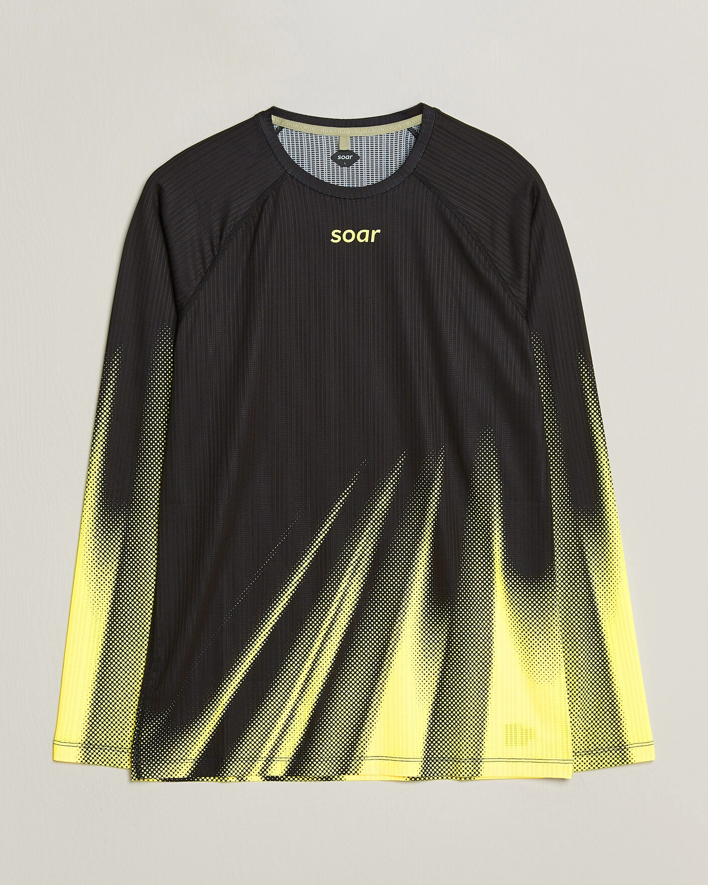 Herr | T-Shirts | SOAR Running | LS Race Base Yellow/Black