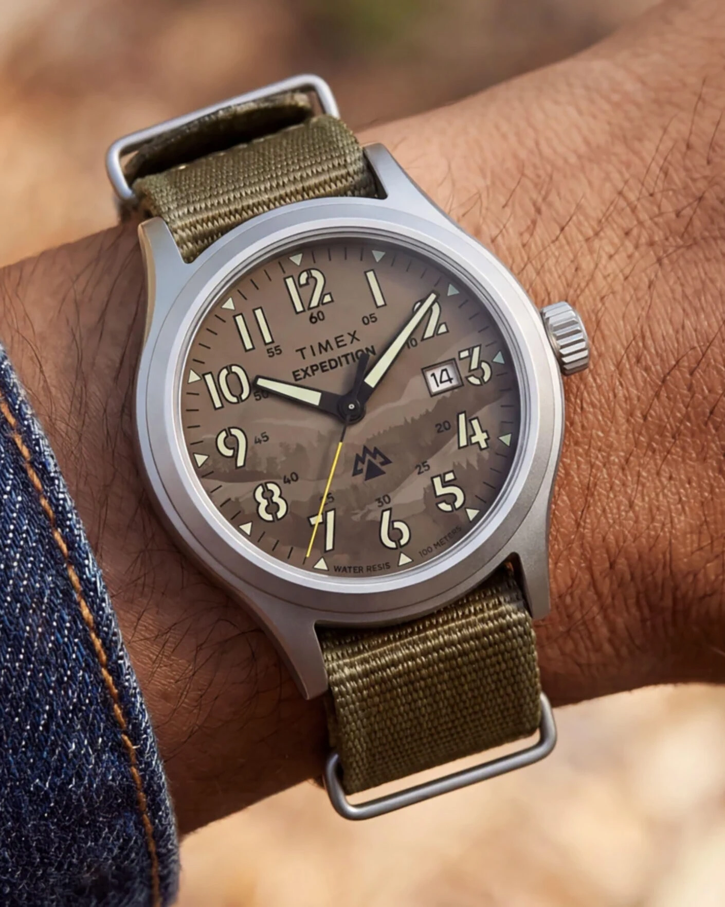 Herr | Timex Expedition Sierra Fabric Strap 40mm Khaki Camo Dial | Timex | Expedition Sierra Fabric Strap 40mm Khaki Camo Dial