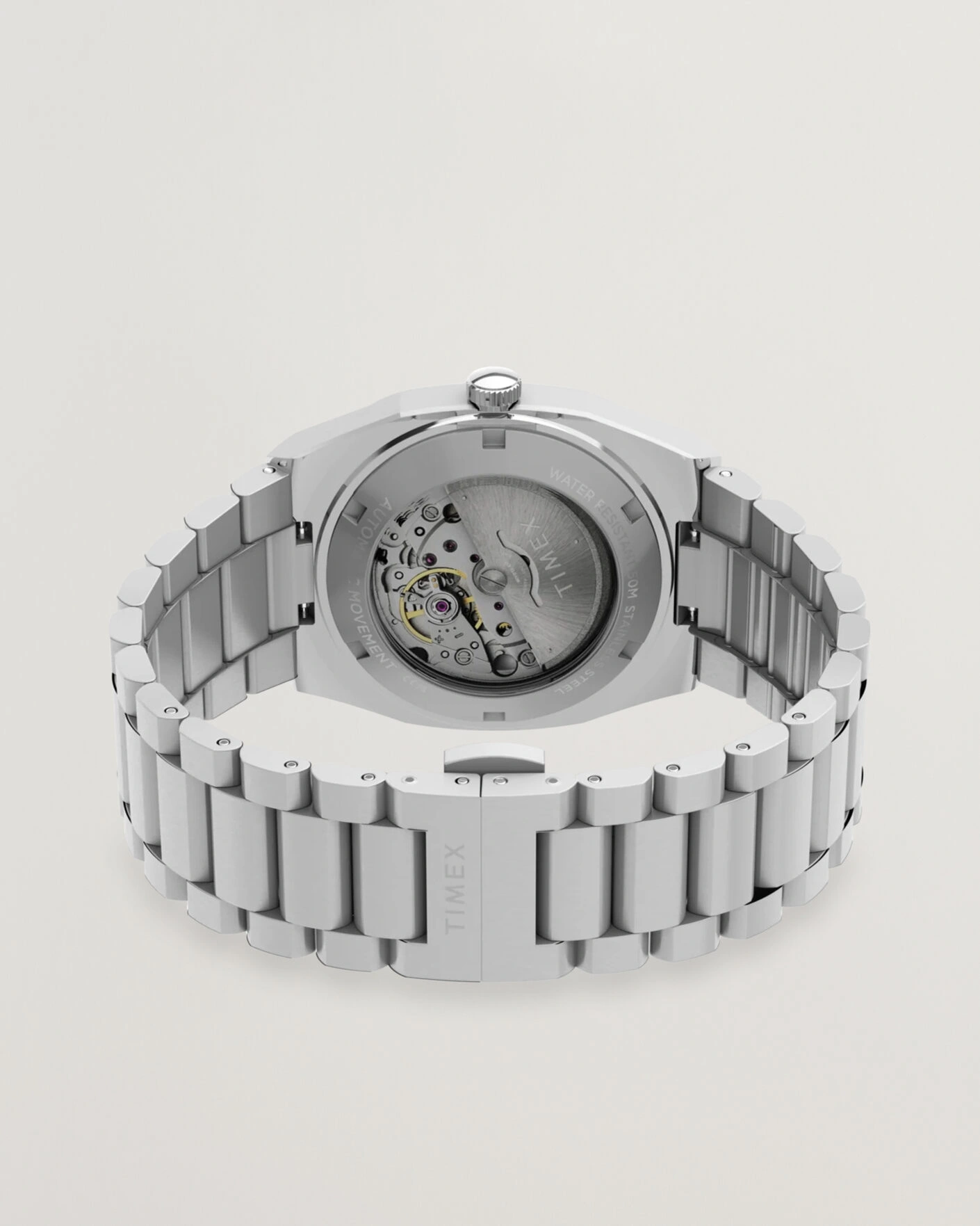 Herr | Timex Automatic E Line Stainless Steel 38mm Silver Dial | Timex | Automatic E Line Stainless Steel 38mm Silver Dial