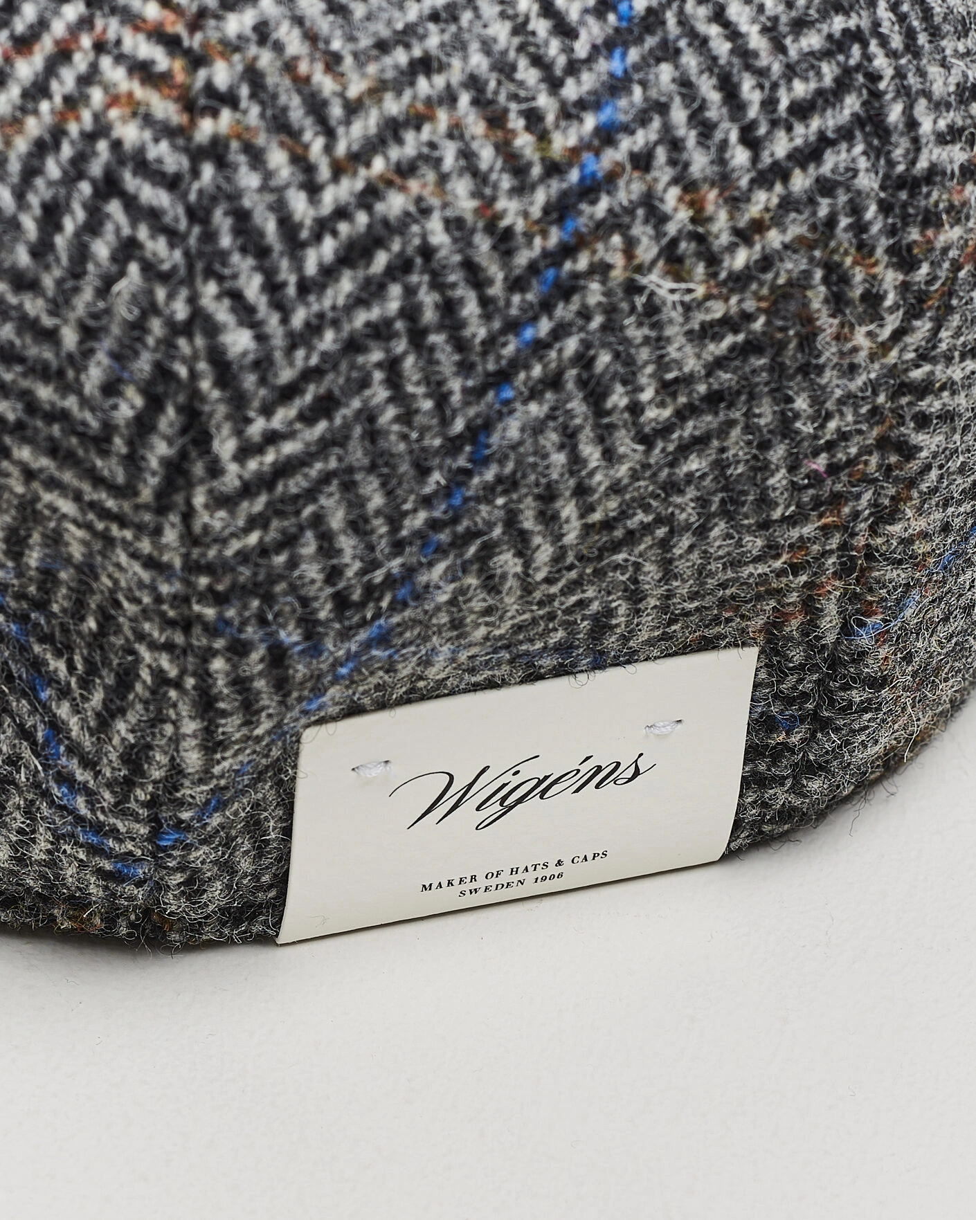 Herr | Hattar & kepsar | Wigéns | Ivy Contemporary Herringbone Cap Grey