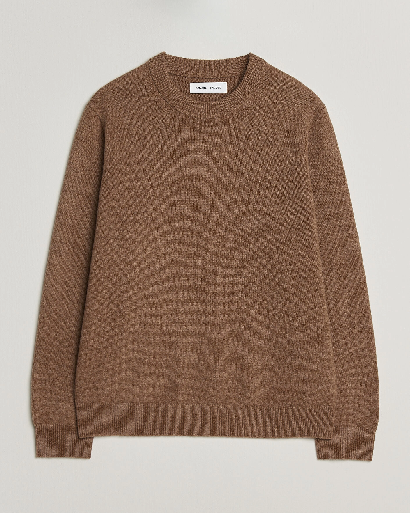 Herr | Tröjor | Samsøe Samsøe | Isak Knitted Crew Neck Lead Gray