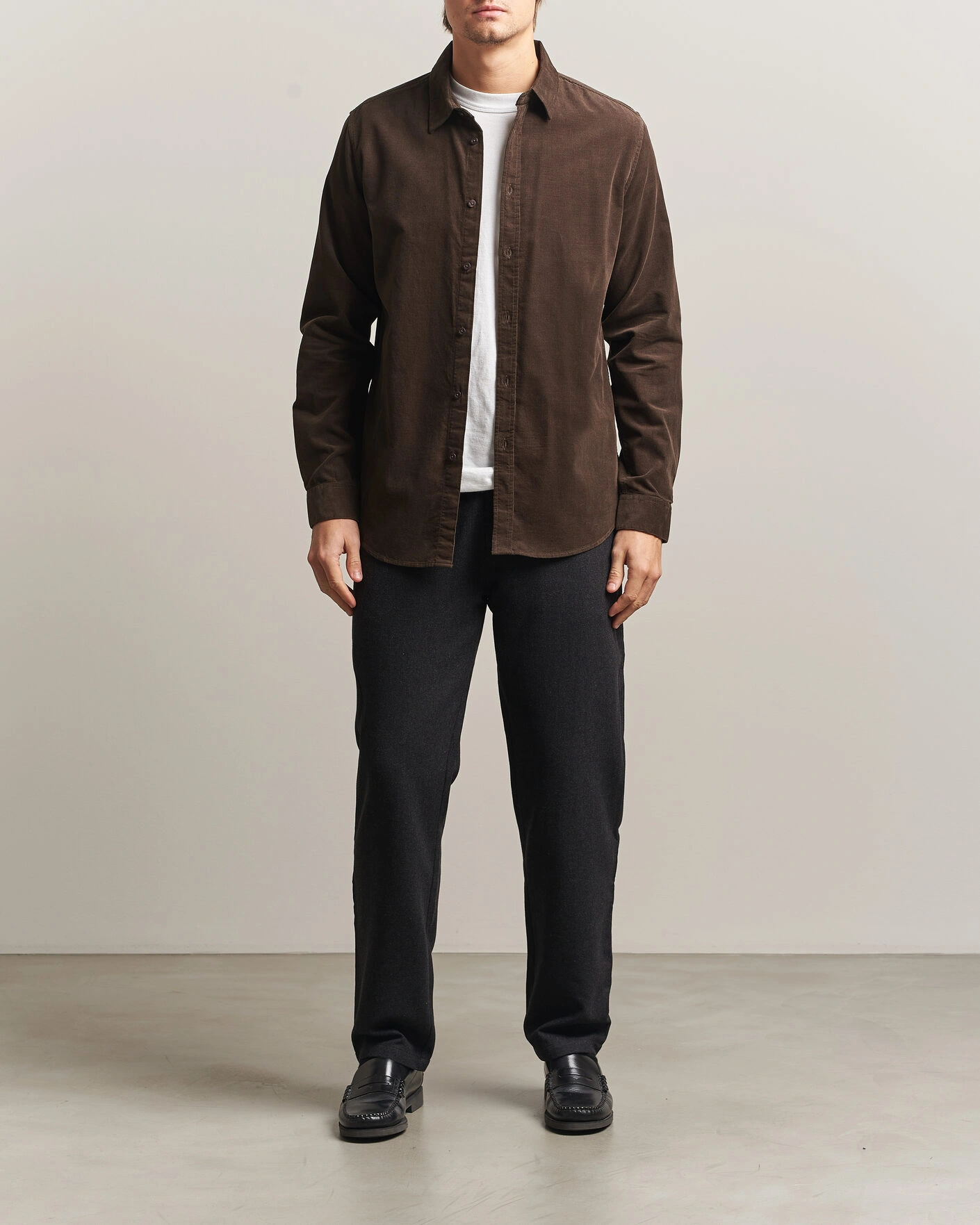 Herr | Skjortor | Samsøe Samsøe | Liam Baby Cord Checked Shirt Delicioso