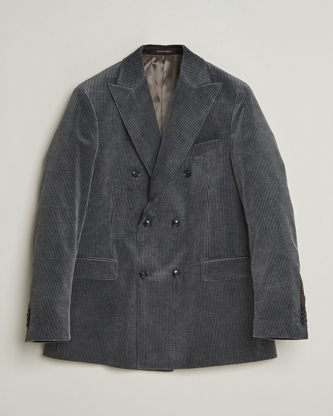 Herr | Kavajer | Oscar Jacobson | Farris Corduroy Blazer Grey