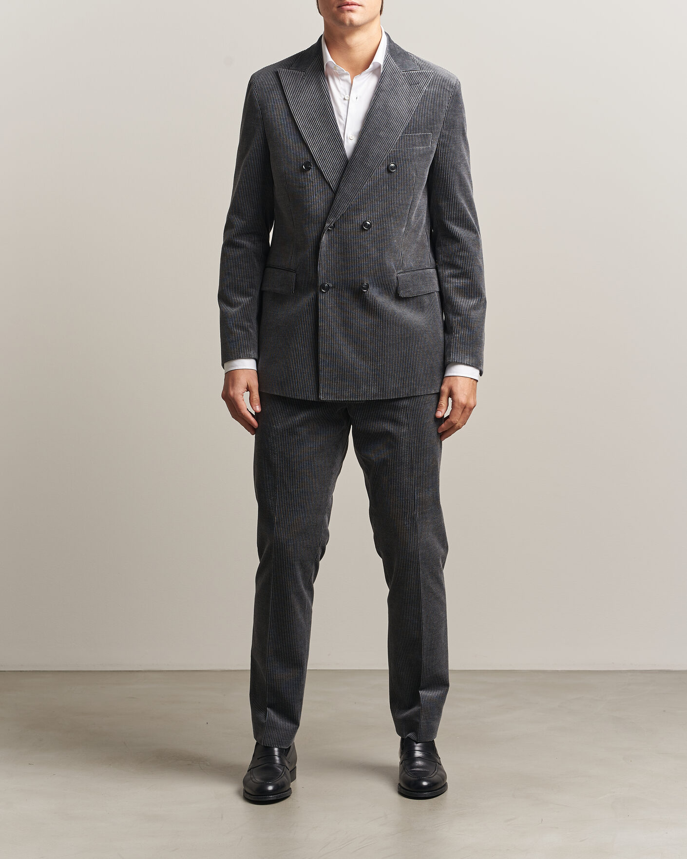 Herr | Kavajer | Oscar Jacobson | Farris Corduroy Blazer Grey