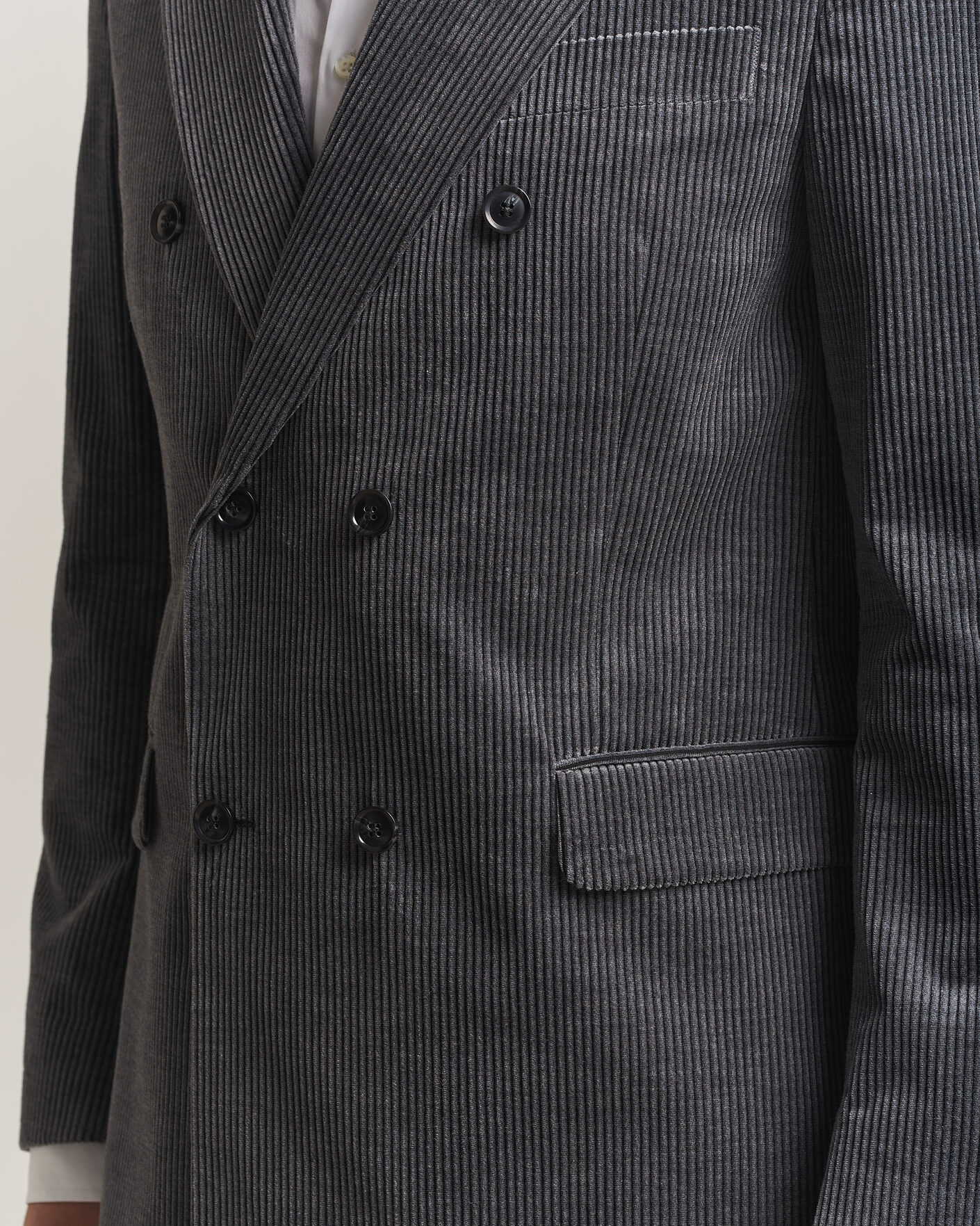 Herr | Kavajer | Oscar Jacobson | Farris Corduroy Blazer Grey