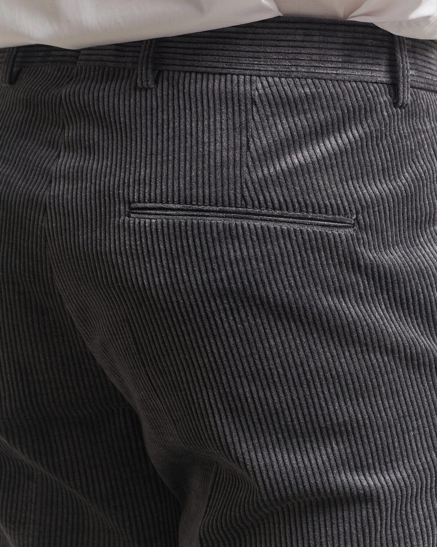 Herr | Byxor | Oscar Jacobson | Dandy Corduroy Trousers Grey