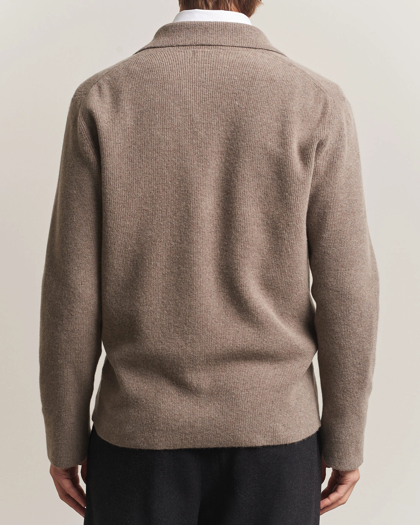 Herr | Kavajer | Oscar Jacobson | Antonio Knitted Blazer Taupe