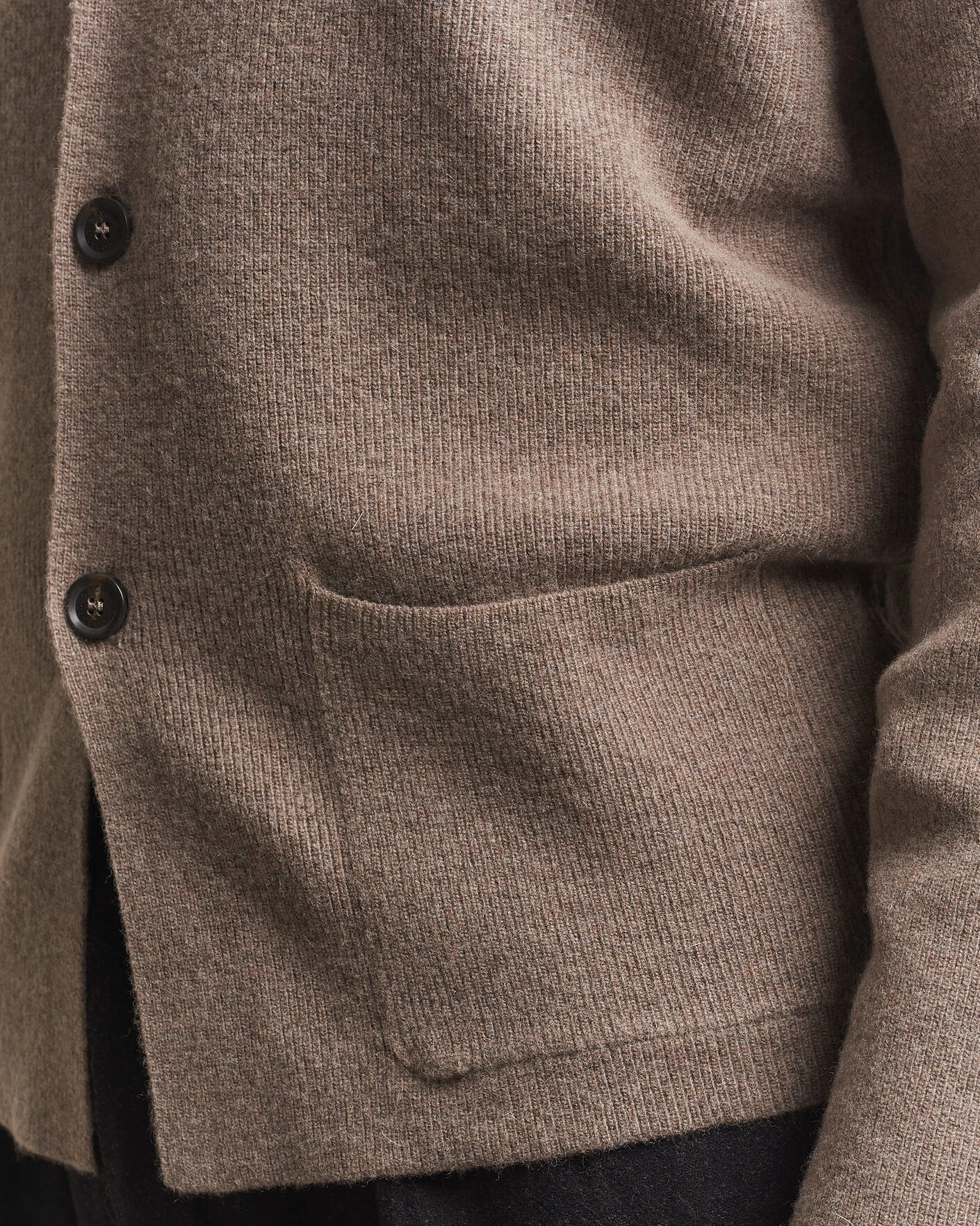 Herr | Kavajer | Oscar Jacobson | Antonio Knitted Blazer Taupe