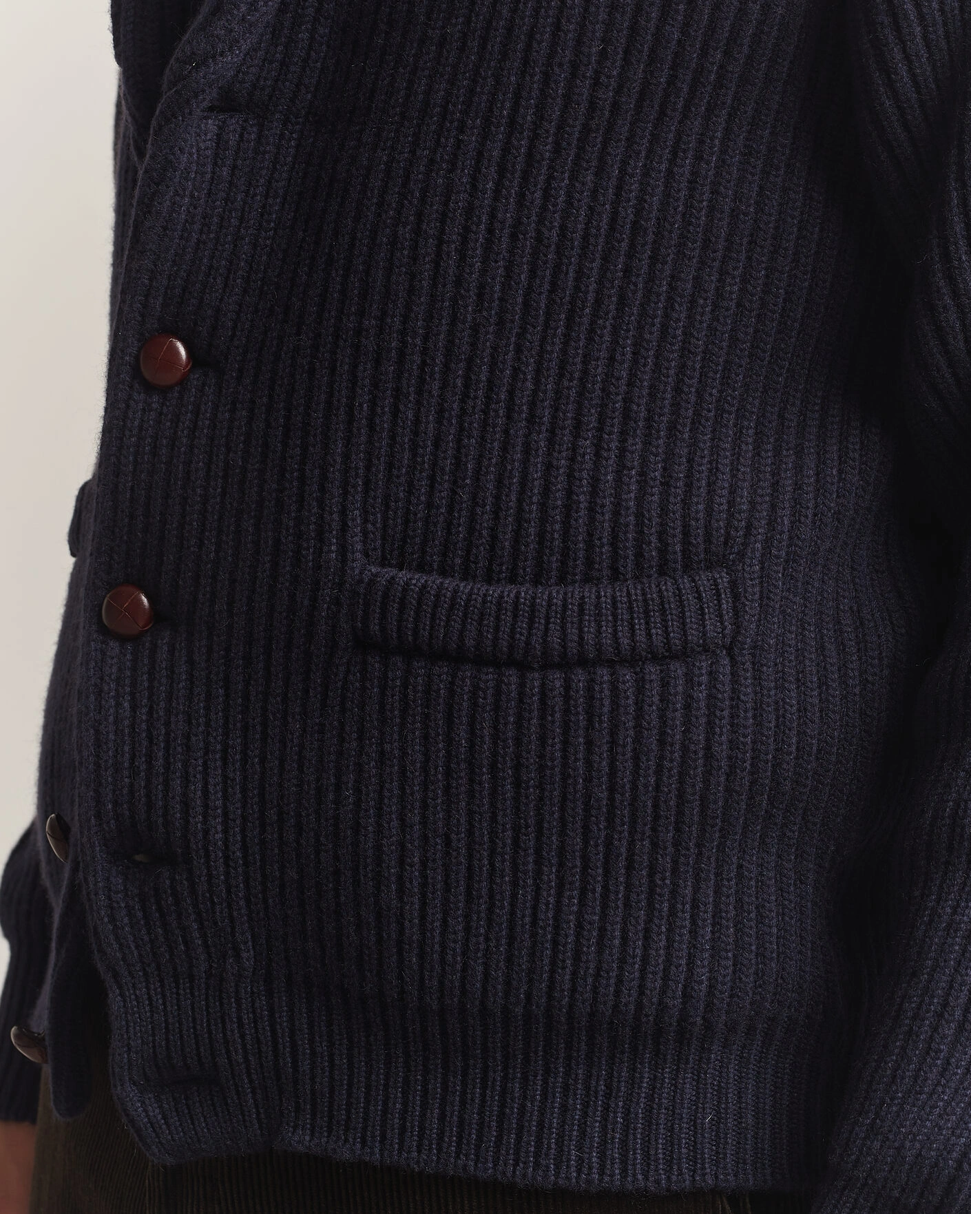 Herr | Tröjor | William Lockie | Windsor Cashmere Shawl Cardigan Navy