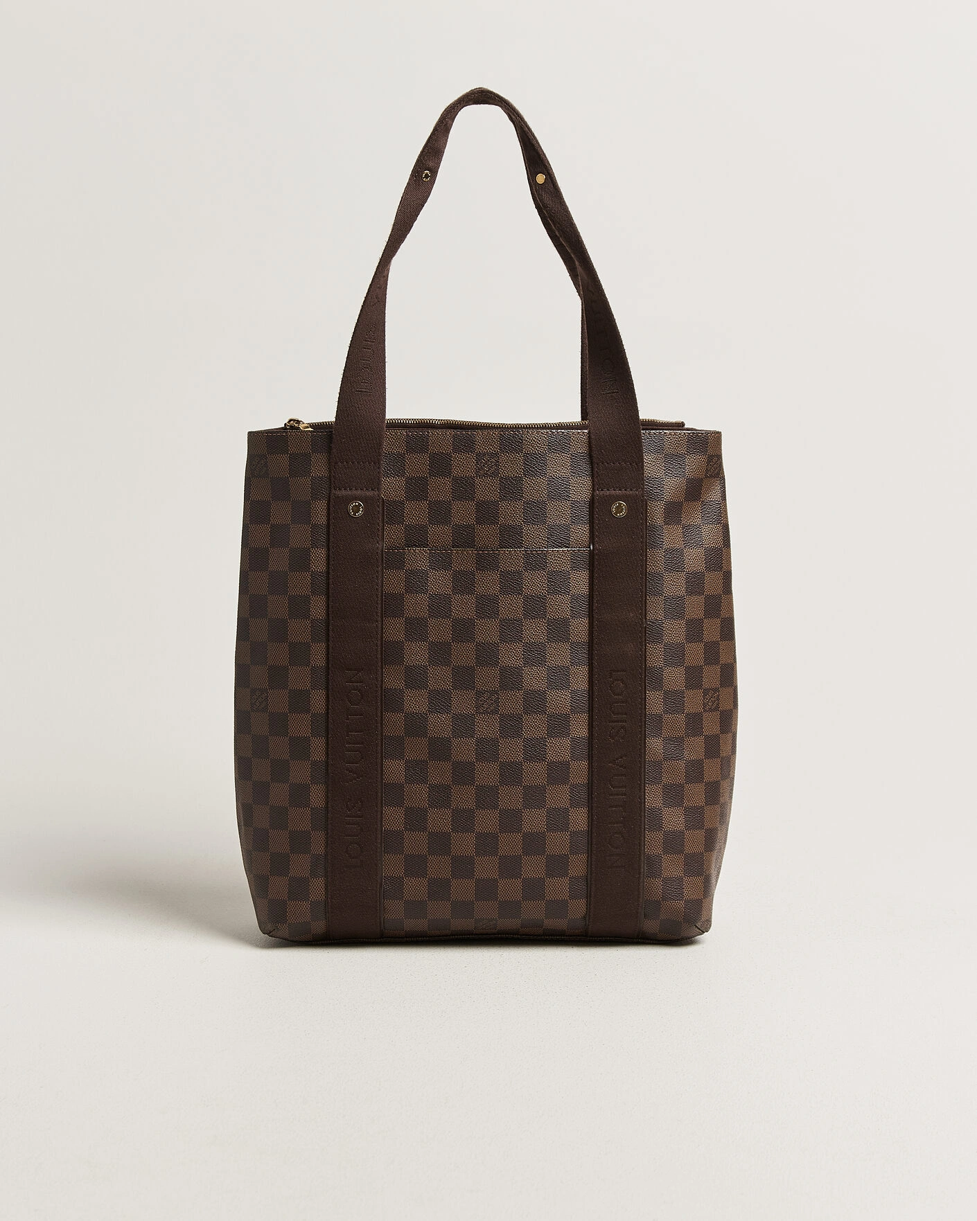 Herr | Pre-Owned & Vintage Bags | Louis Vuitton Pre-Owned | Cabas Bobur Tote Bag Damier Ebene