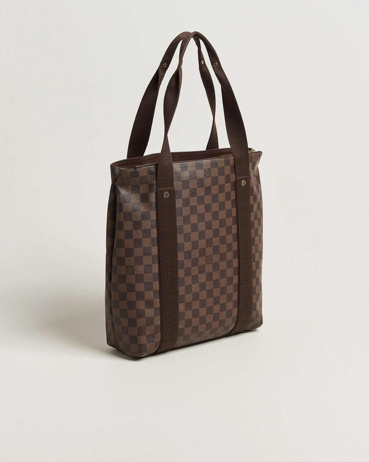 Herr | Pre-Owned & Vintage Bags | Louis Vuitton Pre-Owned | Cabas Bobur Tote Bag Damier Ebene