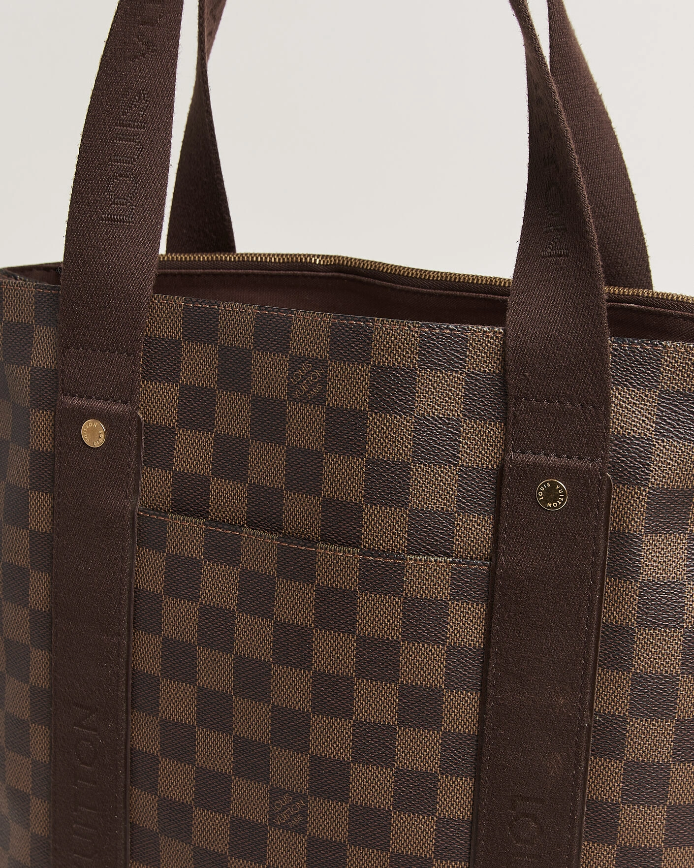 Herr | Pre-Owned & Vintage Bags | Louis Vuitton Pre-Owned | Cabas Bobur Tote Bag Damier Ebene