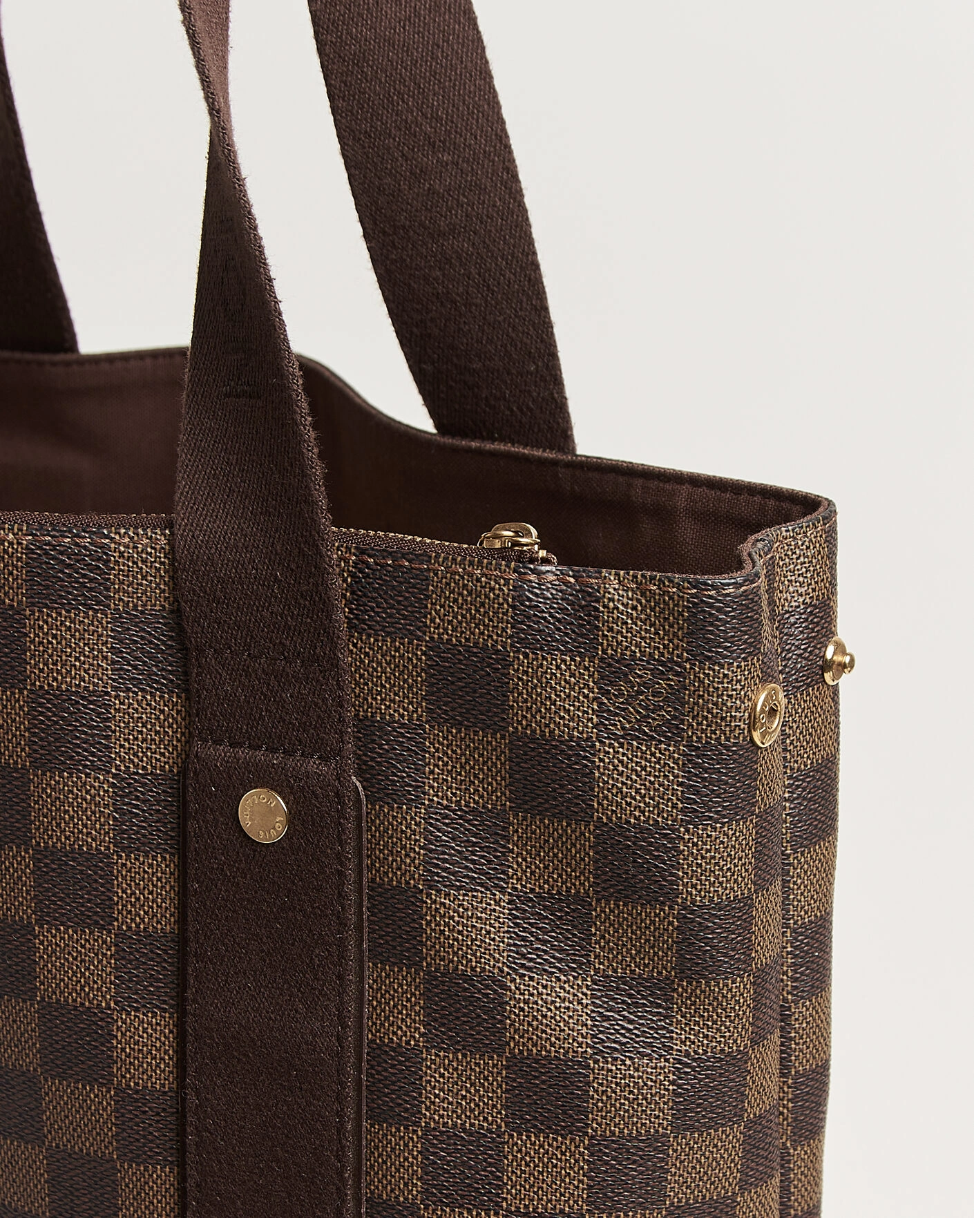 Herr | Pre-Owned & Vintage Bags | Louis Vuitton Pre-Owned | Cabas Bobur Tote Bag Damier Ebene