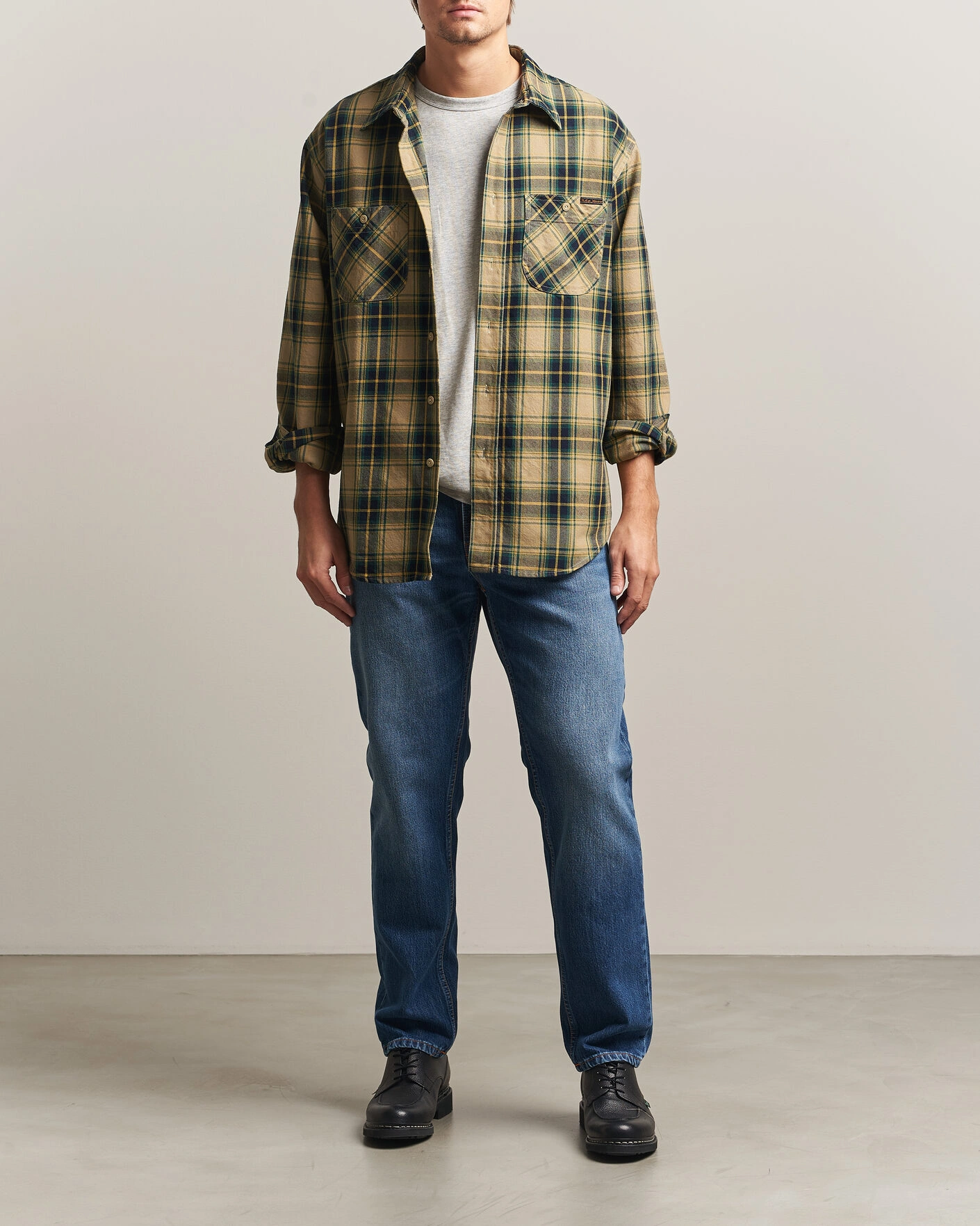 Herr | Skjortor | Nudie Jeans | Julian Checked Worker Shirt Multi