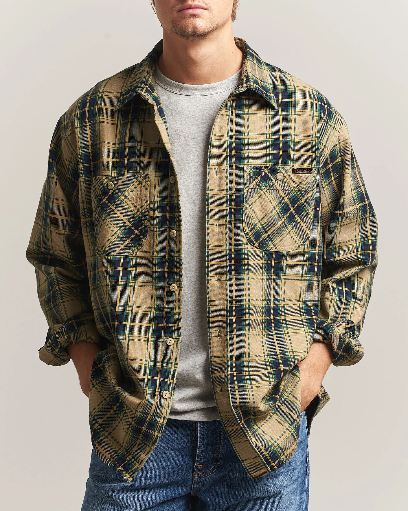 Herr | Skjortor | Nudie Jeans | Julian Checked Worker Shirt Multi