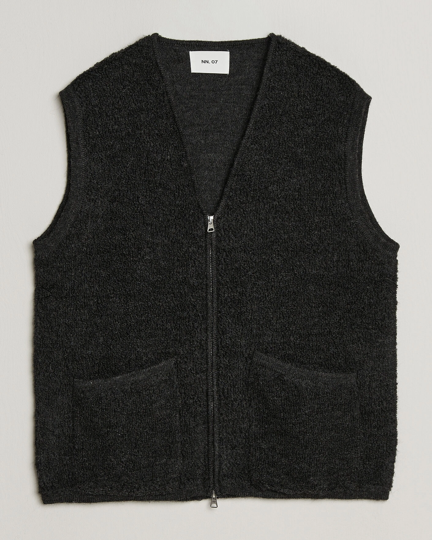 Herr | Västar | NN07 | Mads Wool Fleece Vest Antracite Melange