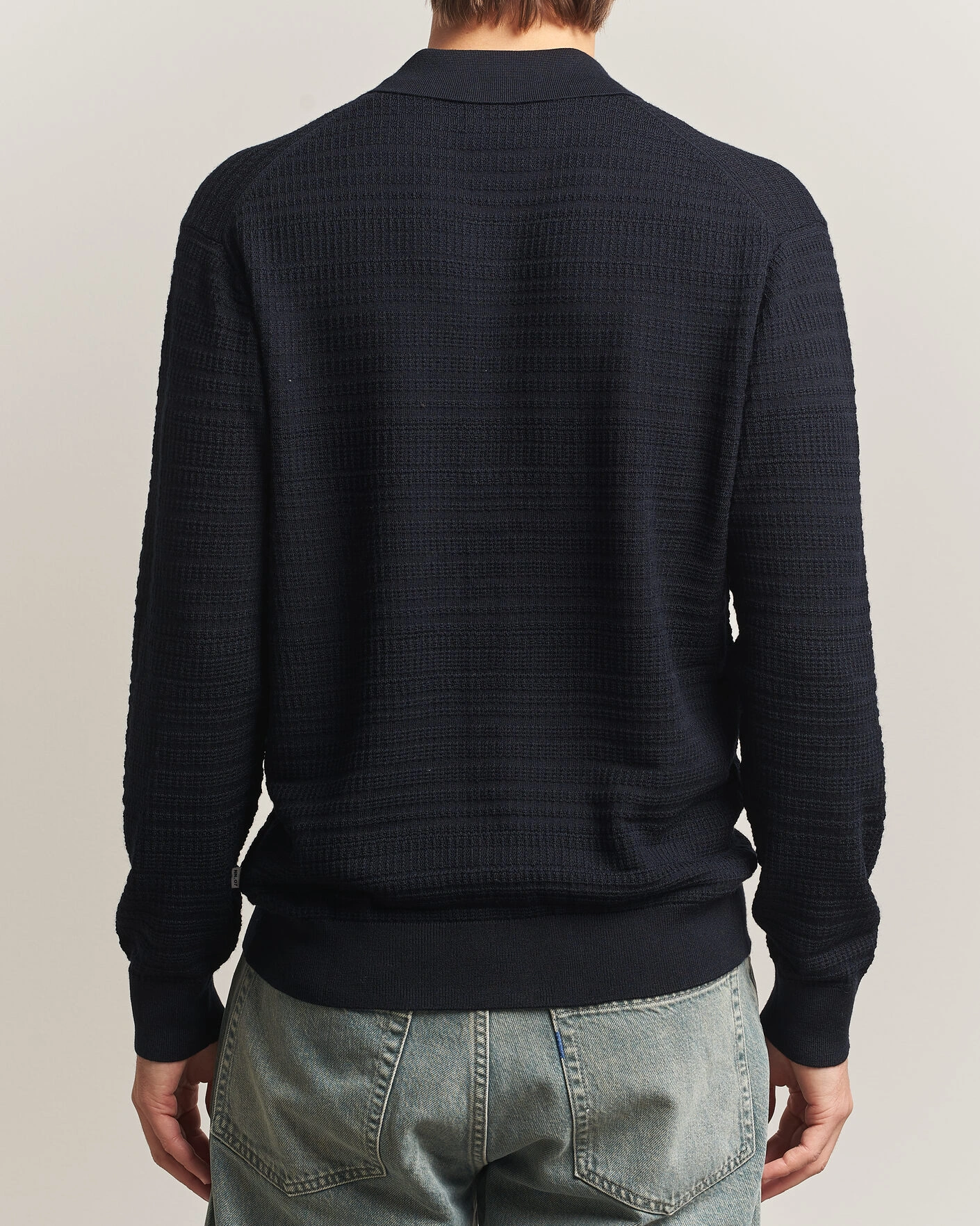 Herr | Tröjor | NN07 | Nate Wool Knitted Cardigan Deep Navy