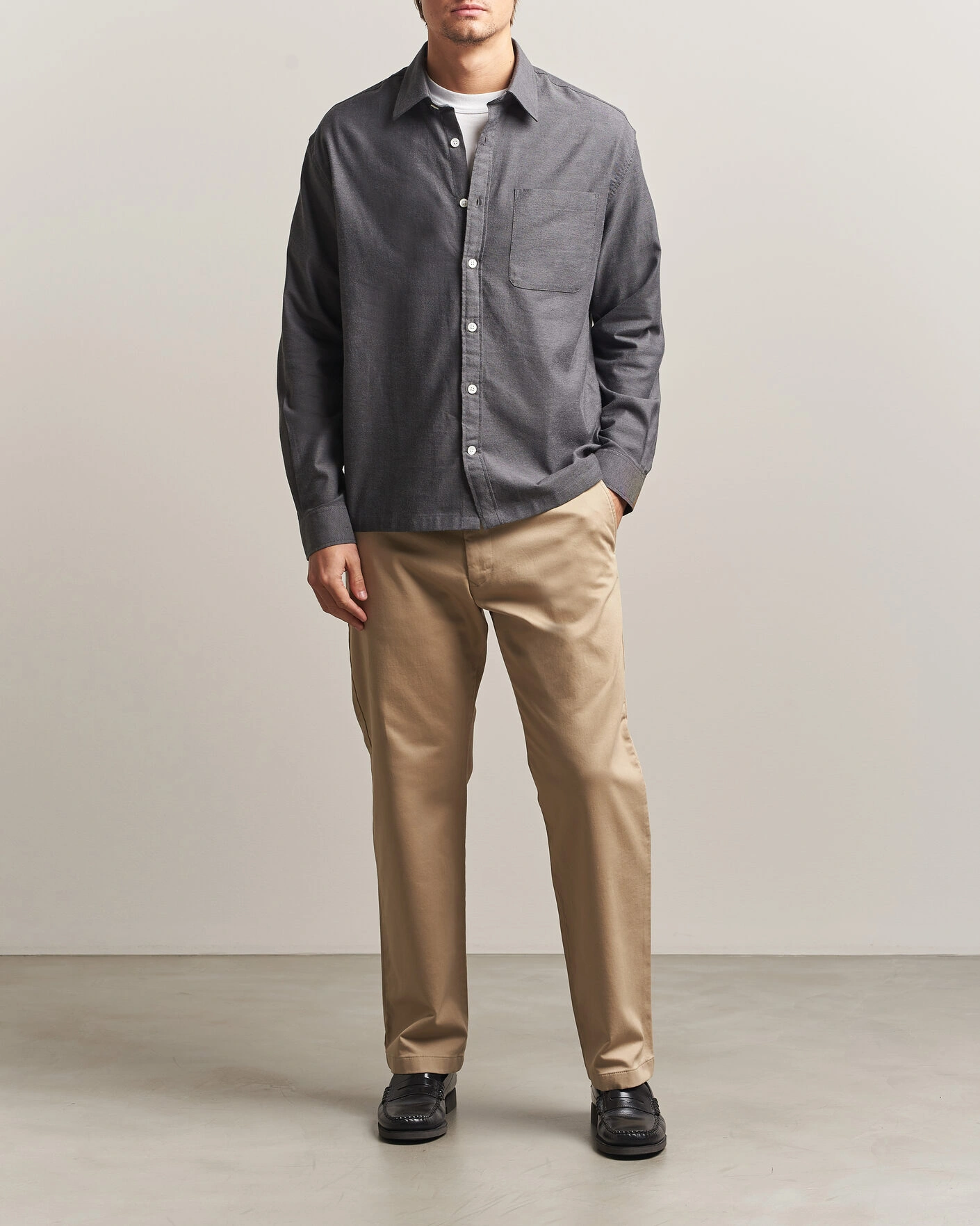 Herr | Byxor | NN07 | Aden Regular Fit Chinos Desert Khaki