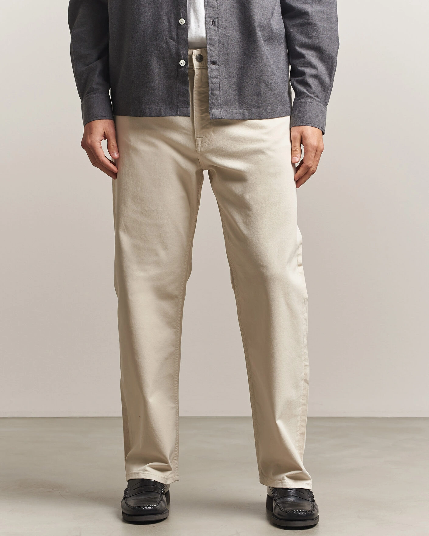 Herr | Byxor | NN07 | Otis Relaxed Fit 5-Pocket Pants Ivory