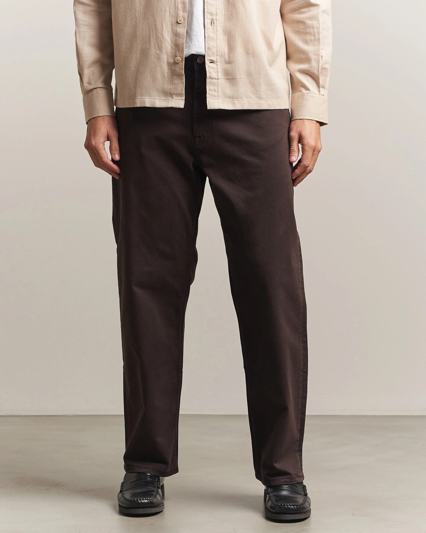 Herr | Byxor | NN07 | Otis Relaxed Fit 5-Pocket Pants Deep Truffle