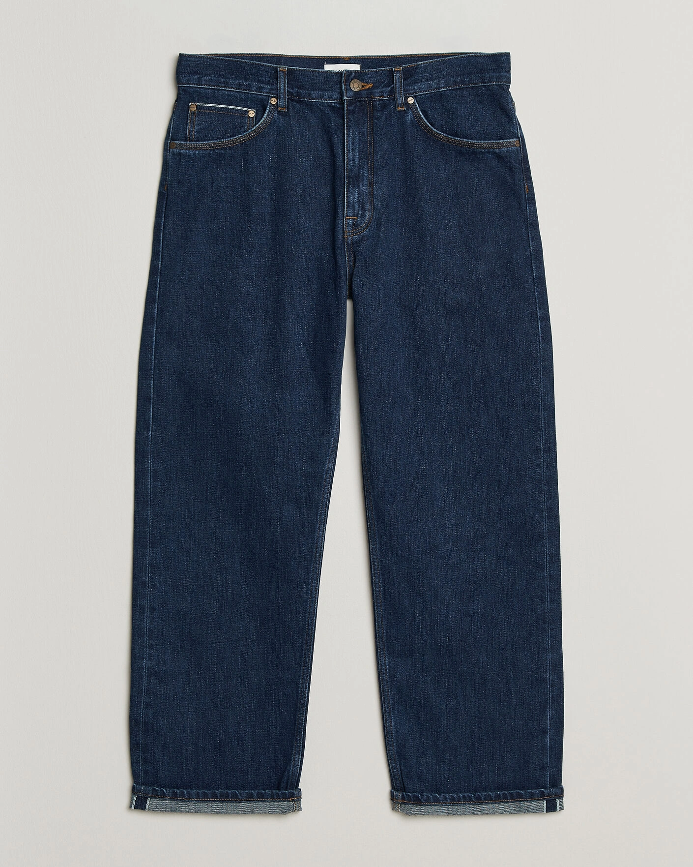 Herr | Byxor | NN07 | Otis Relaxed Fit Selvedge Jeans Medium Indigo