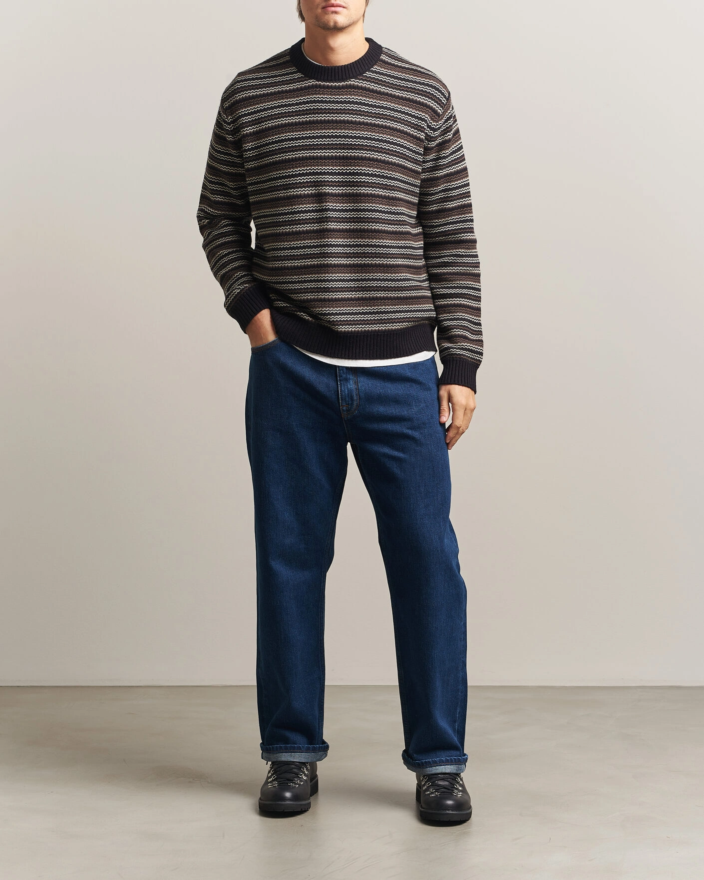 Herr | Byxor | NN07 | Otis Relaxed Fit Selvedge Jeans Medium Indigo