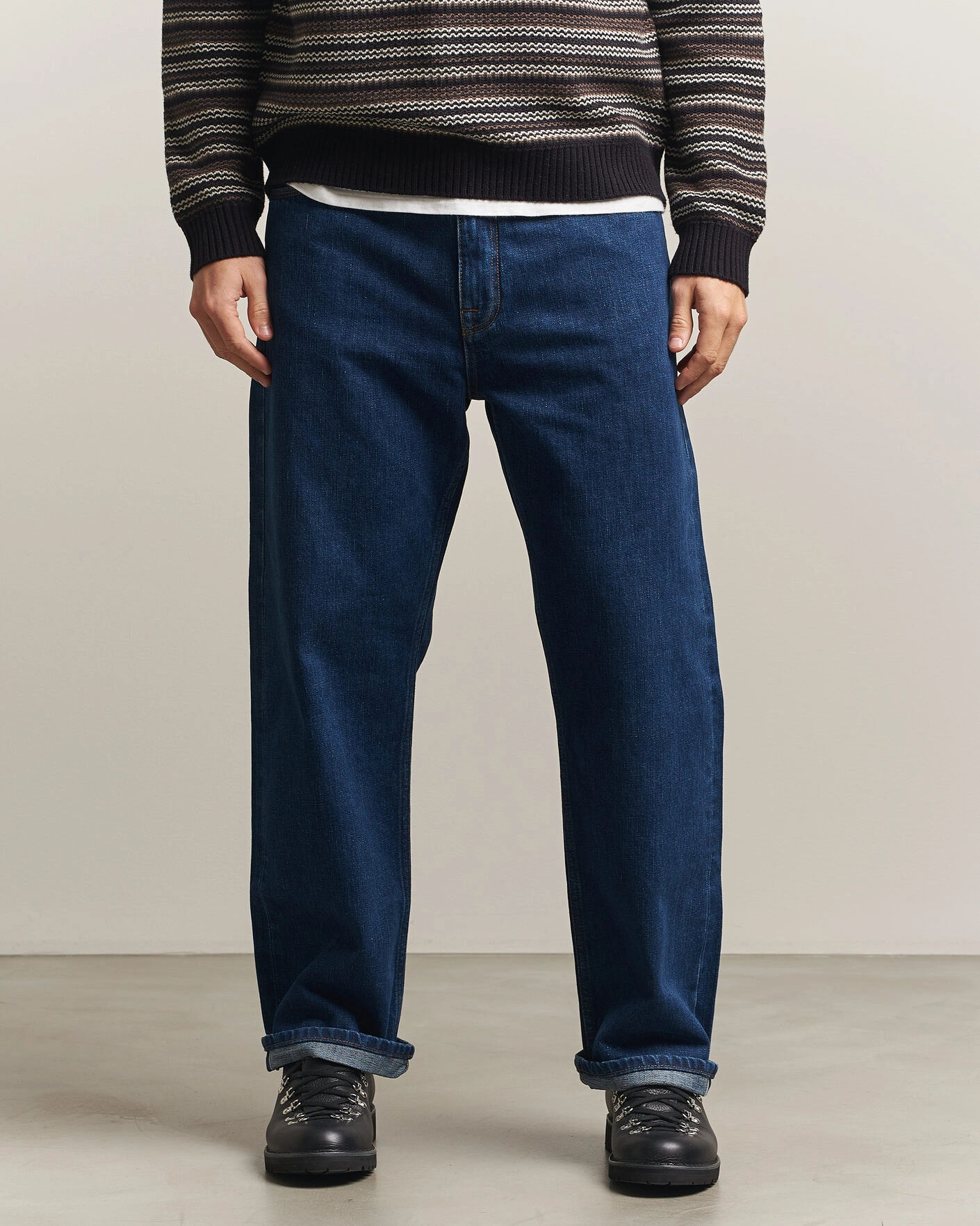 Herr | Byxor | NN07 | Otis Relaxed Fit Selvedge Jeans Medium Indigo