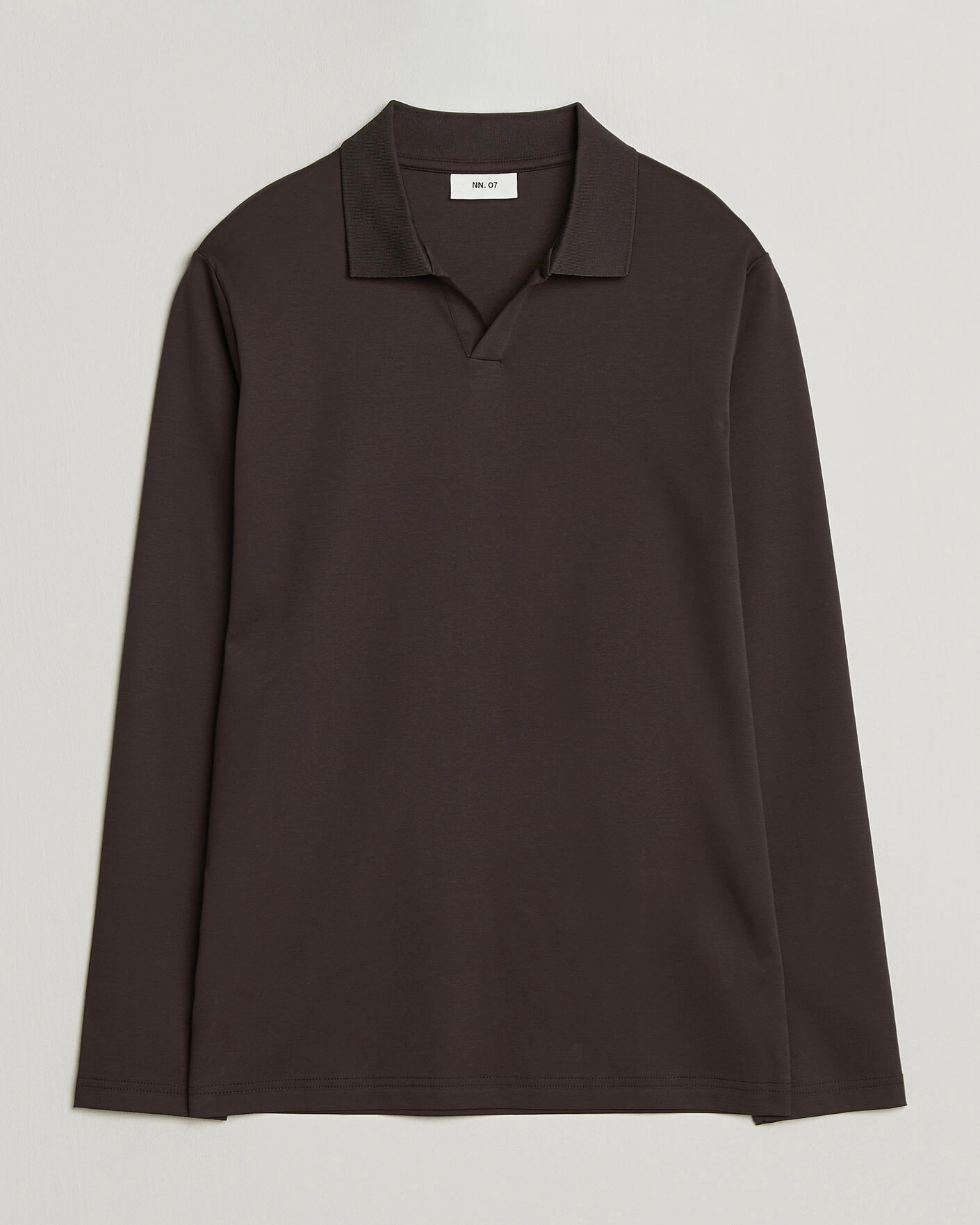Herr | Pikéer | NN07 | Paul Long Sleeve Polo Deep Truffle