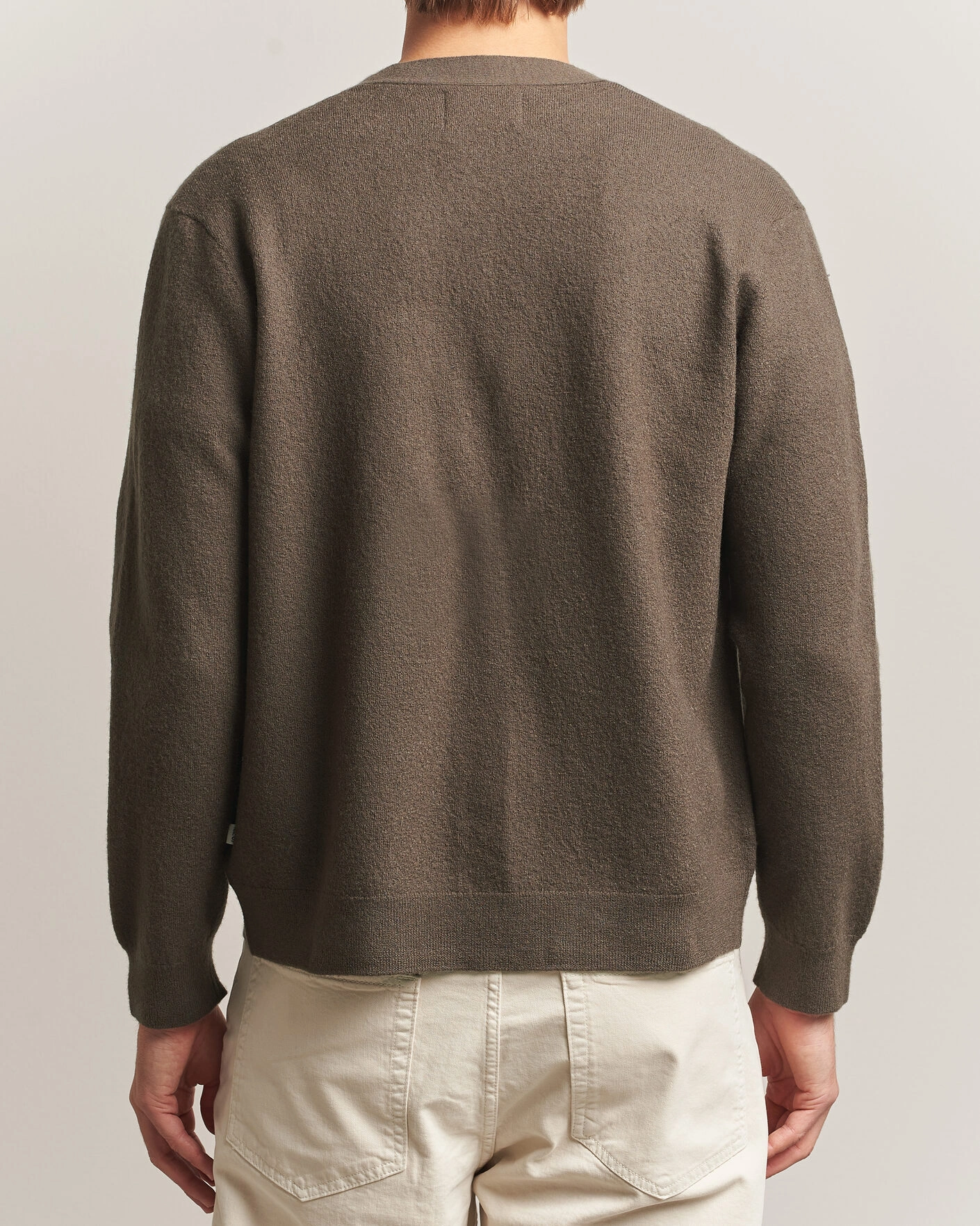Herr | Tröjor | NN07 | Jasper Wool Knitted Cardigan Mable Husk