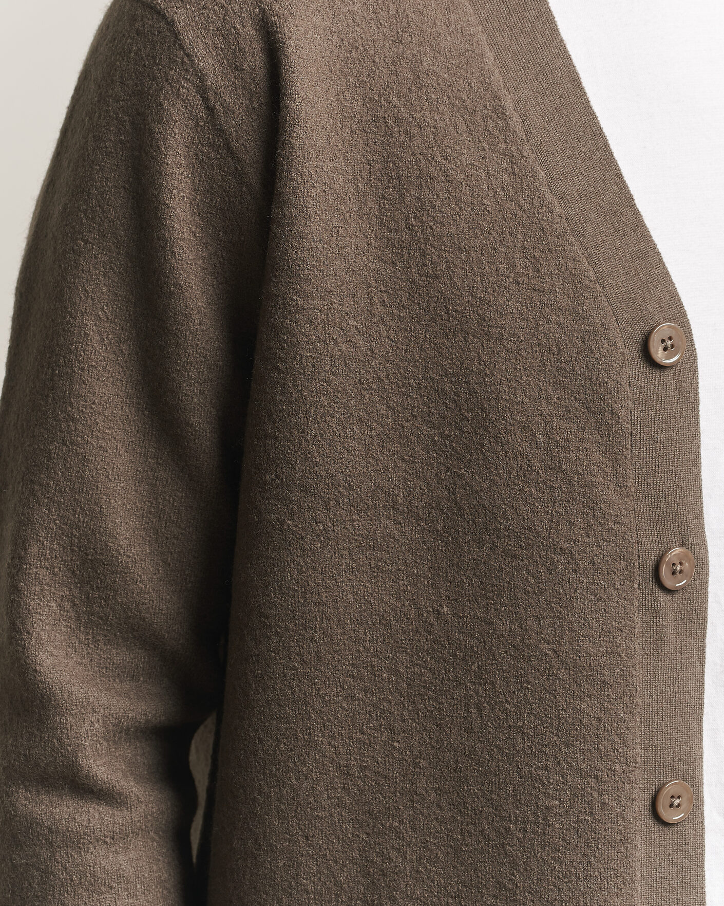 Herr | Tröjor | NN07 | Jasper Wool Knitted Cardigan Mable Husk
