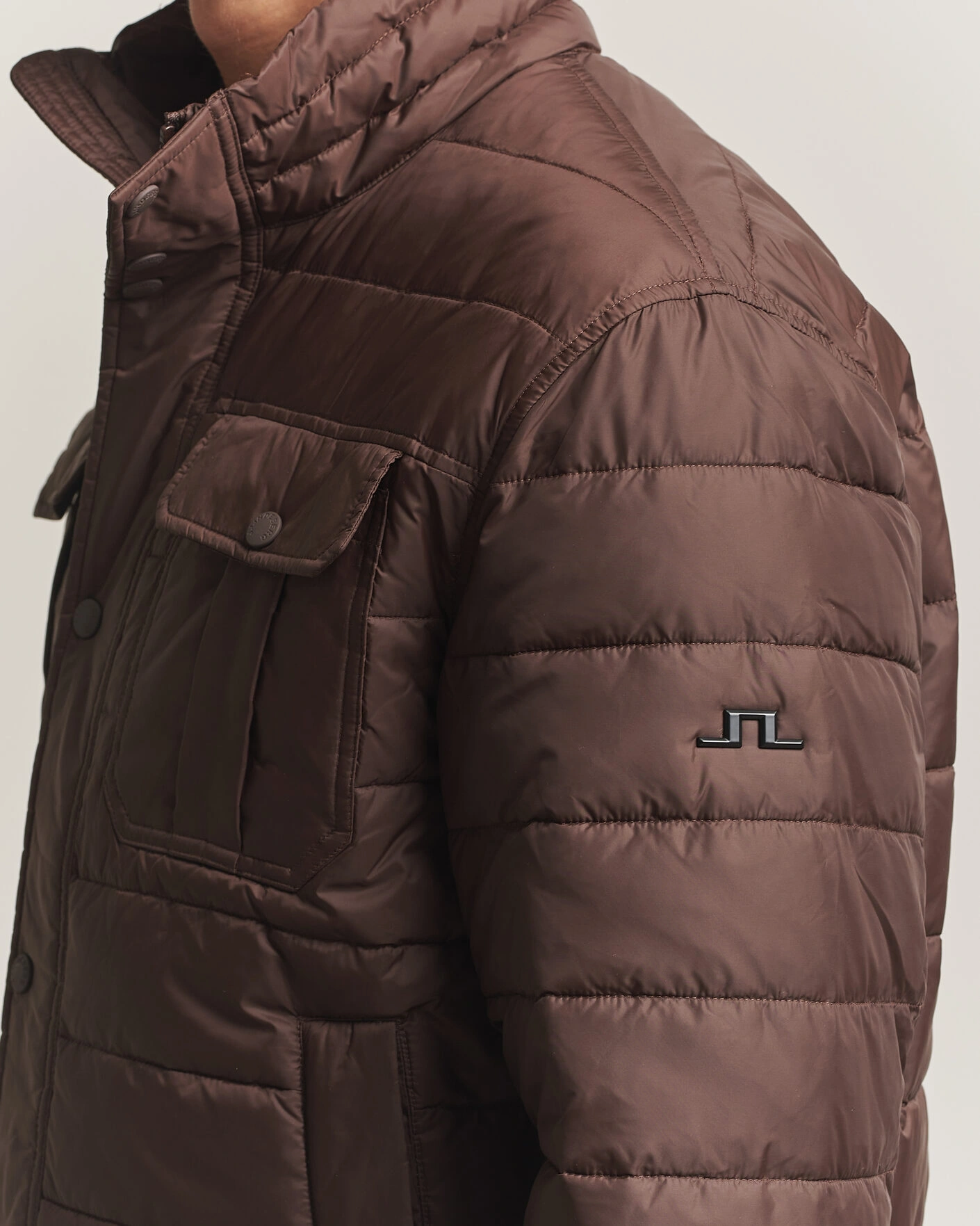 Herr | Jackor | J.Lindeberg | Bailey Light Padded Jacket Seal Brown