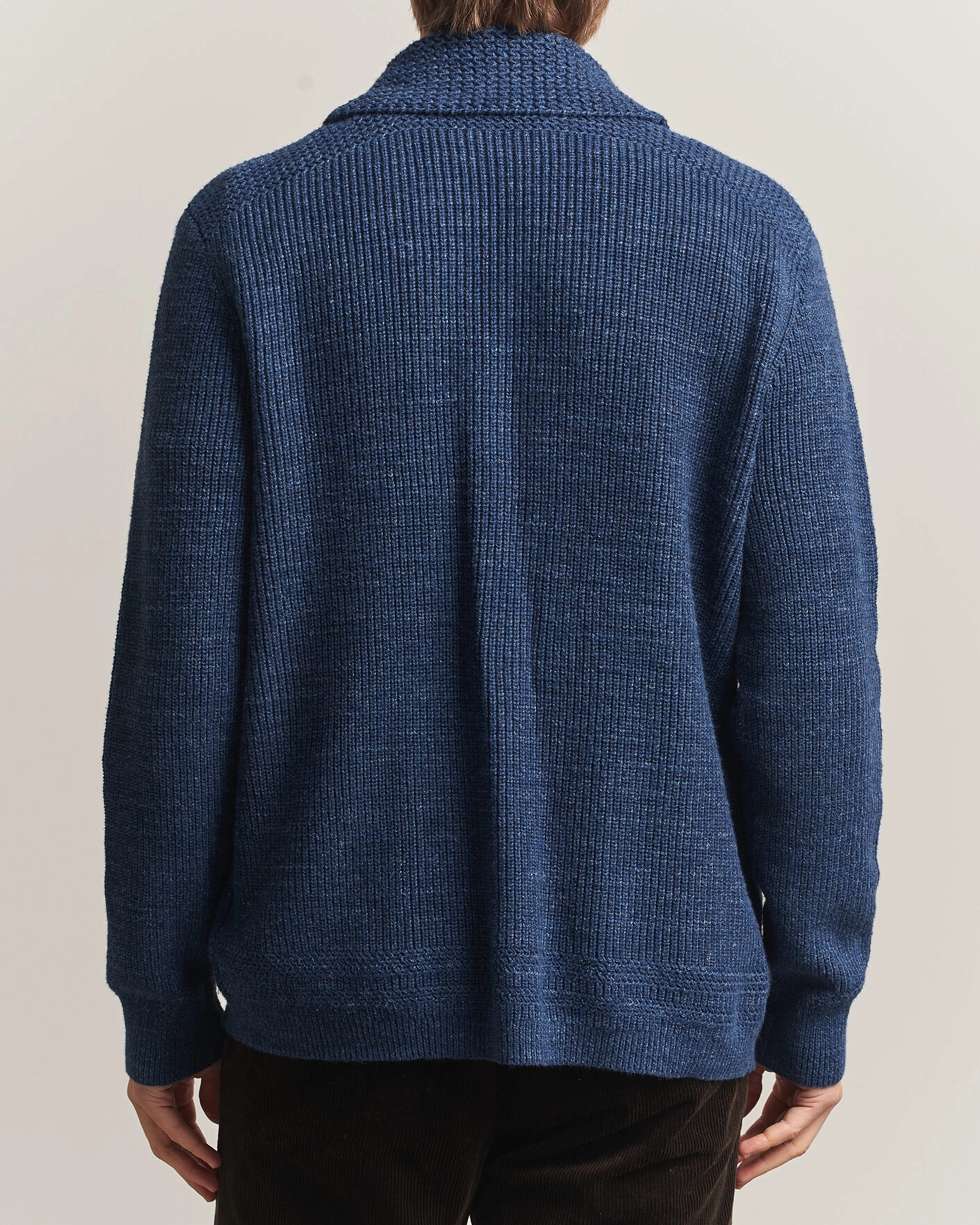 Herr | Tröjor | Polo Ralph Lauren | Cotton Shawl Cardigan Blue Marl