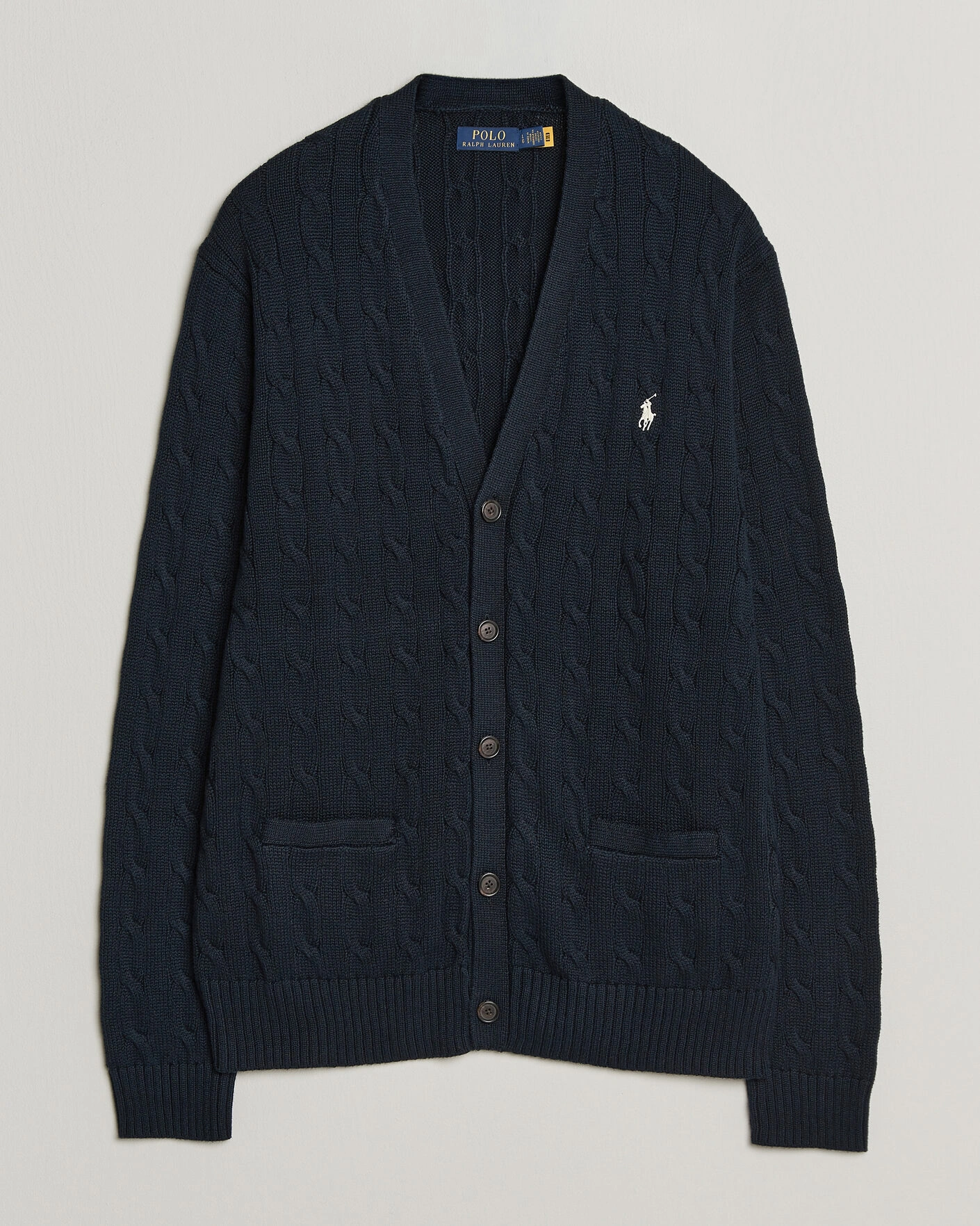 Herr | Tröjor | Polo Ralph Lauren | Cotton Cable Cardigan Hunter Navy