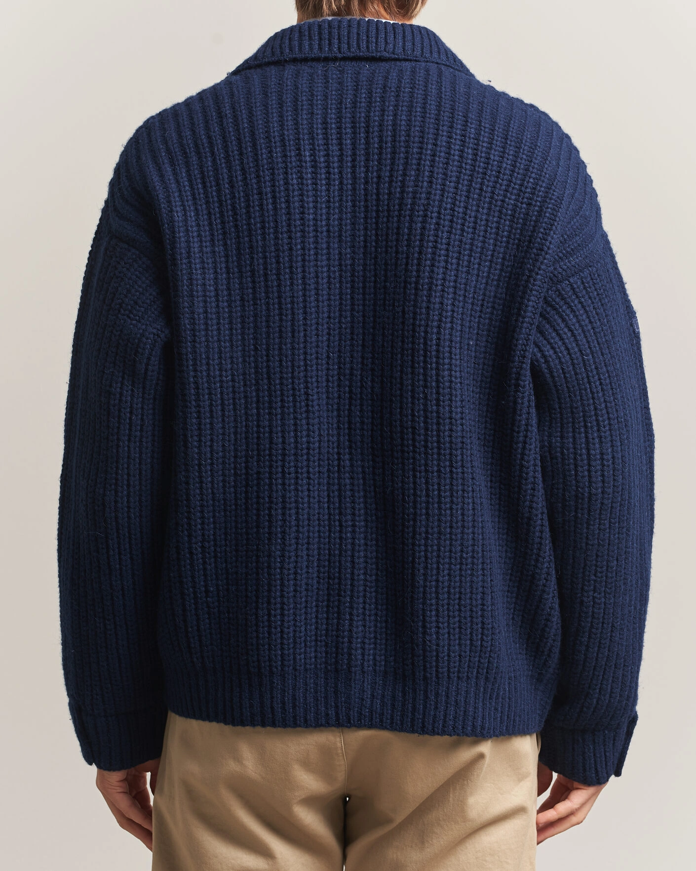 Herr | Tröjor | Polo Ralph Lauren | Wool Blend Button Cardigan Blue Stonecrop