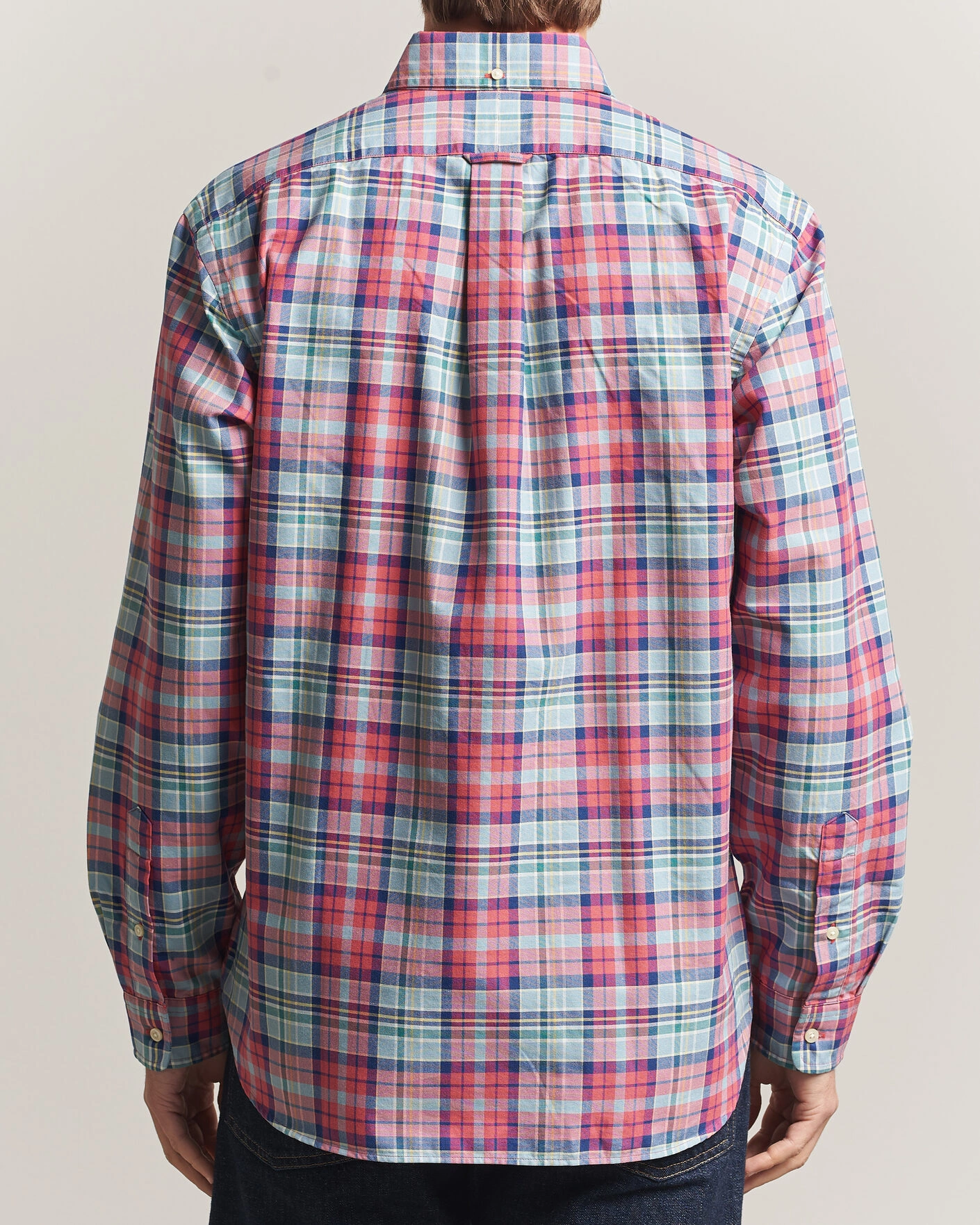 Herr | Skjortor | Polo Ralph Lauren | Classic Fit Checked Oxford Sport Shirt Red Dusty Blue