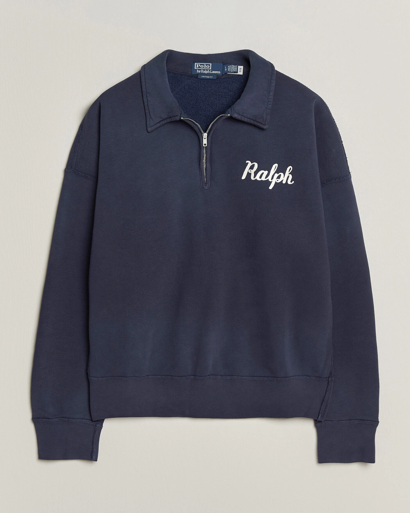 Herr | Tröjor | Polo Ralph Lauren | Knit Half Zip Sweatshirt Dark Cobolt