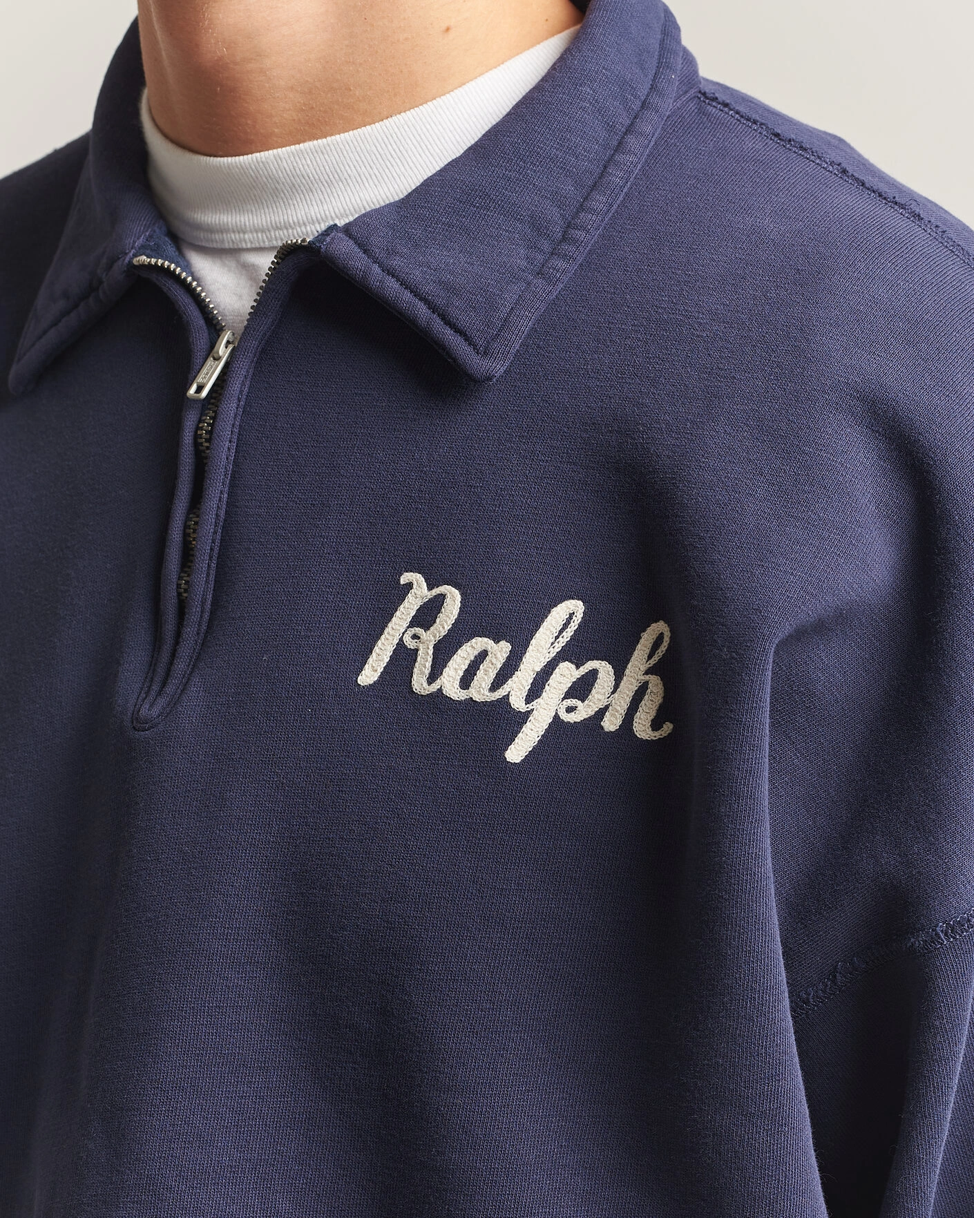 Herr | Tröjor | Polo Ralph Lauren | Knit Half Zip Sweatshirt Dark Cobolt