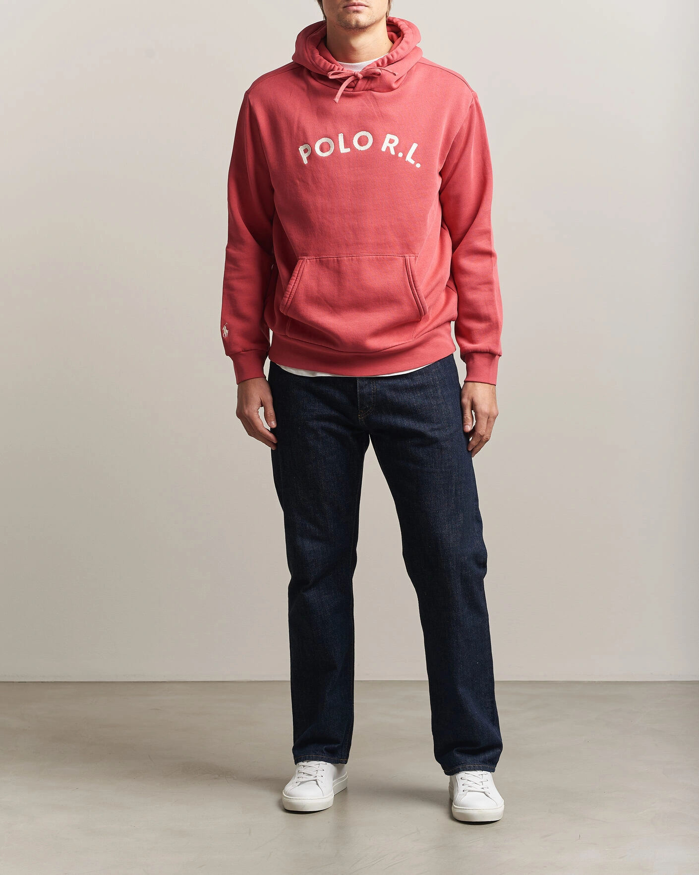 Herr | Tröjor | Polo Ralph Lauren | Cotton Chest Logo Hood Nantucket Red
