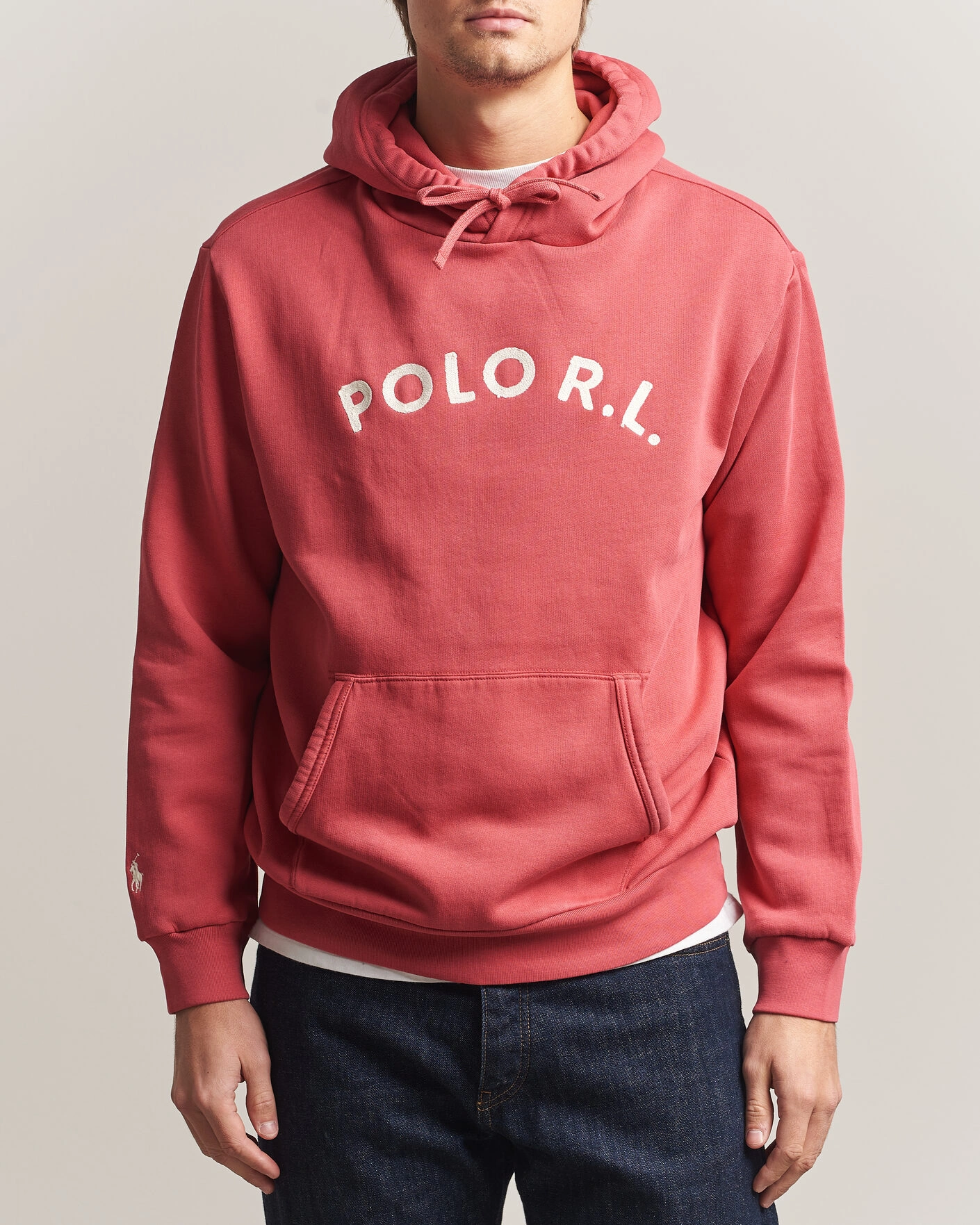 Herr | Tröjor | Polo Ralph Lauren | Cotton Chest Logo Hood Nantucket Red