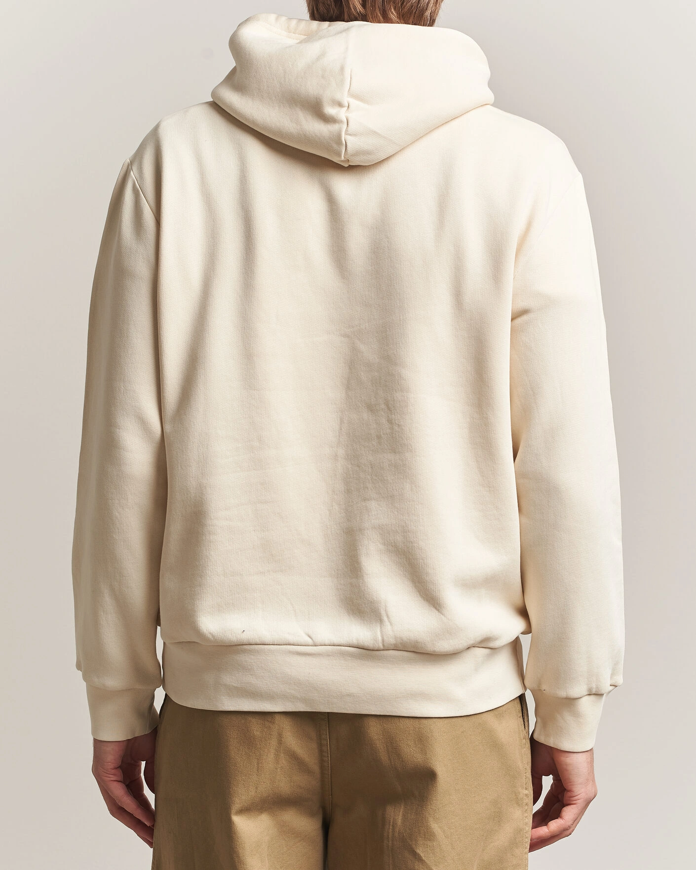 Herr | Tröjor | Polo Ralph Lauren | Cotton Chest Logo Hood Andover Cream