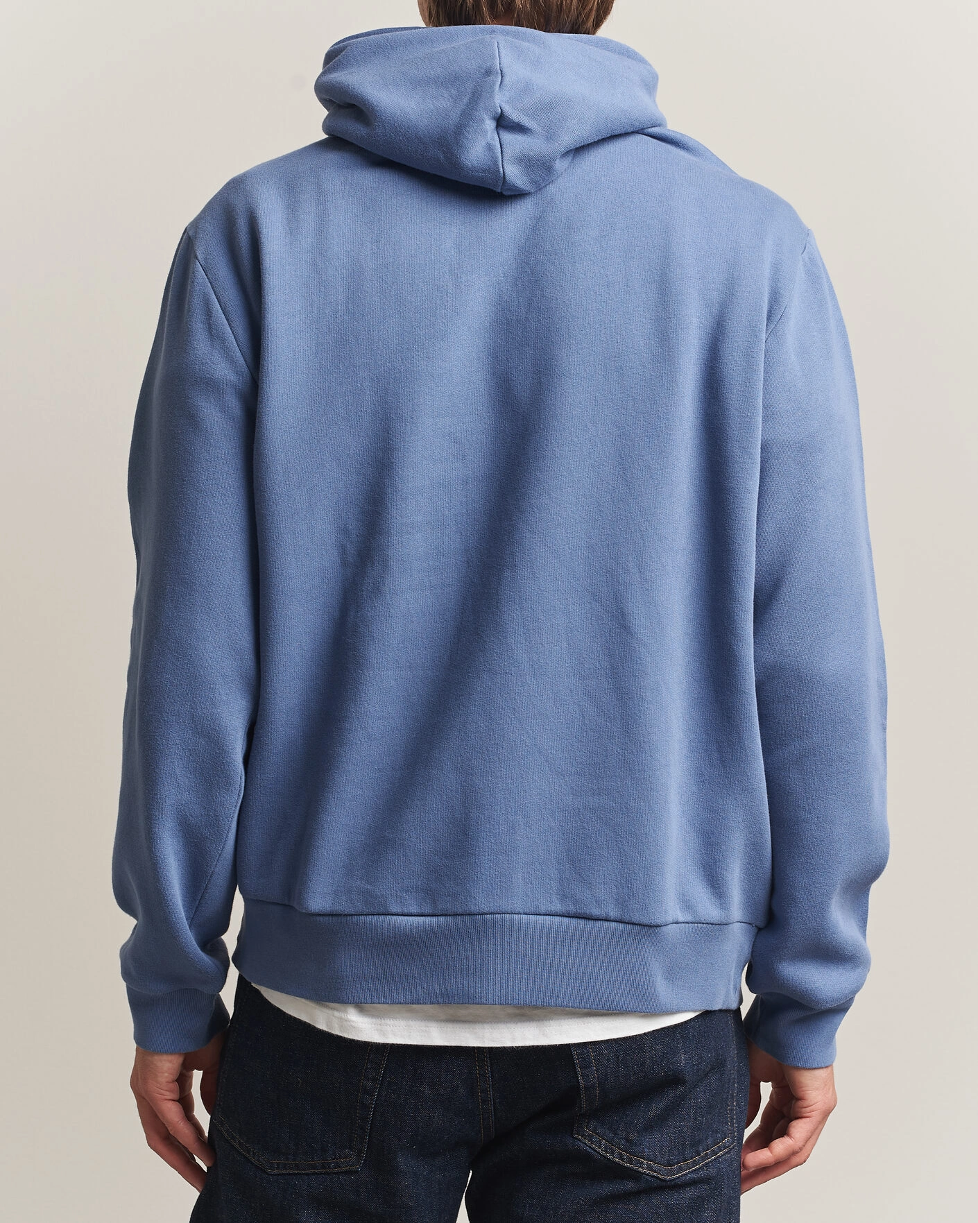 Herr | Tröjor | Polo Ralph Lauren | Cotton Chest Logo Hood Carson Blue