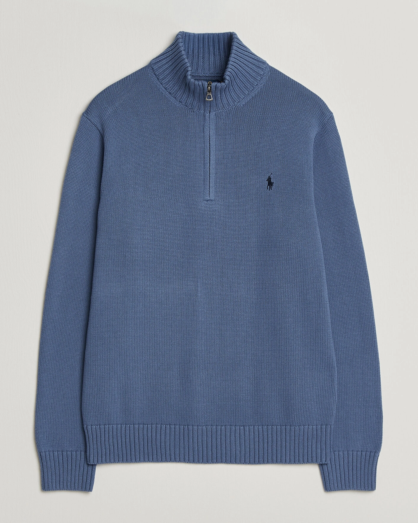 Herr | Tröjor | Polo Ralph Lauren | Cotton Half Zip Carson Blue